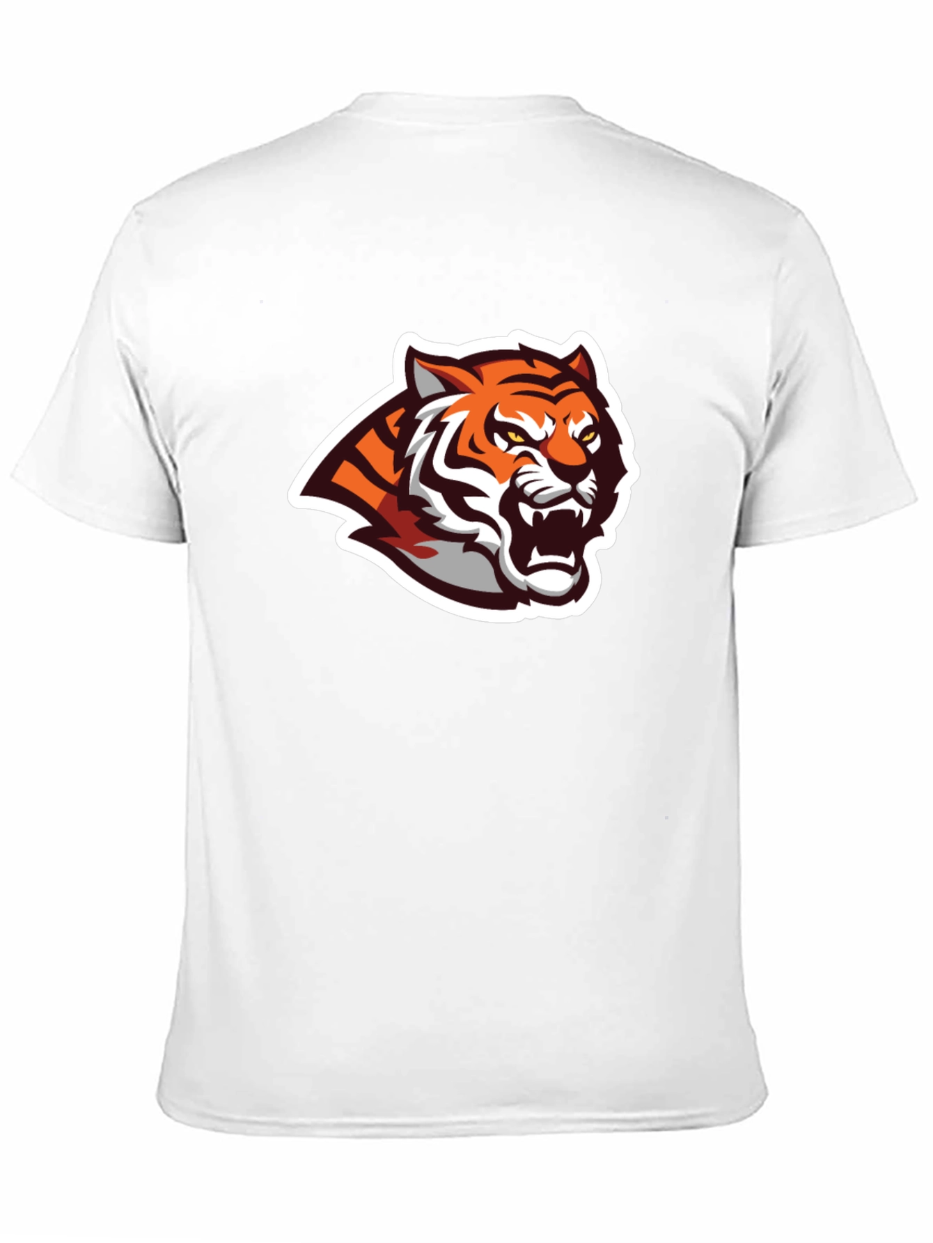 Black T-Shirt with Tiger Graphic