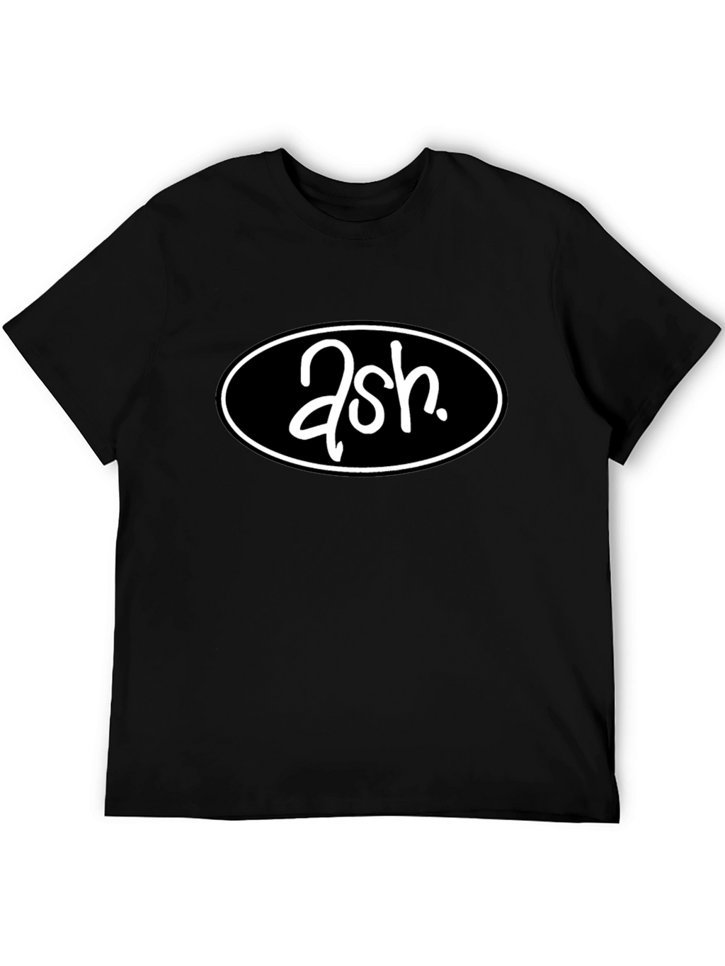 Ash Band Logo T-Shirt - Black Cotton Tee