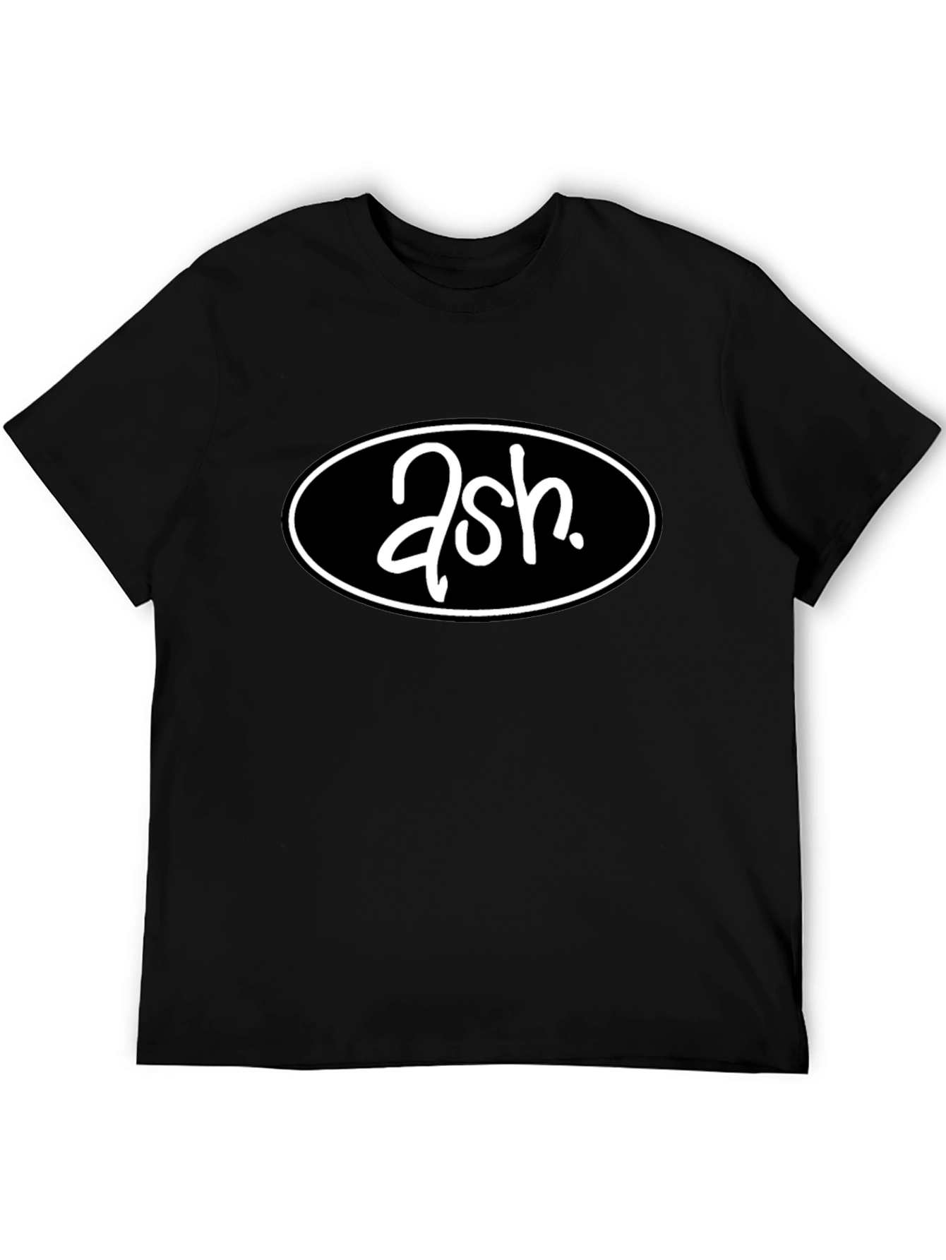 Ash Band Logo T-Shirt - Black Cotton Tee