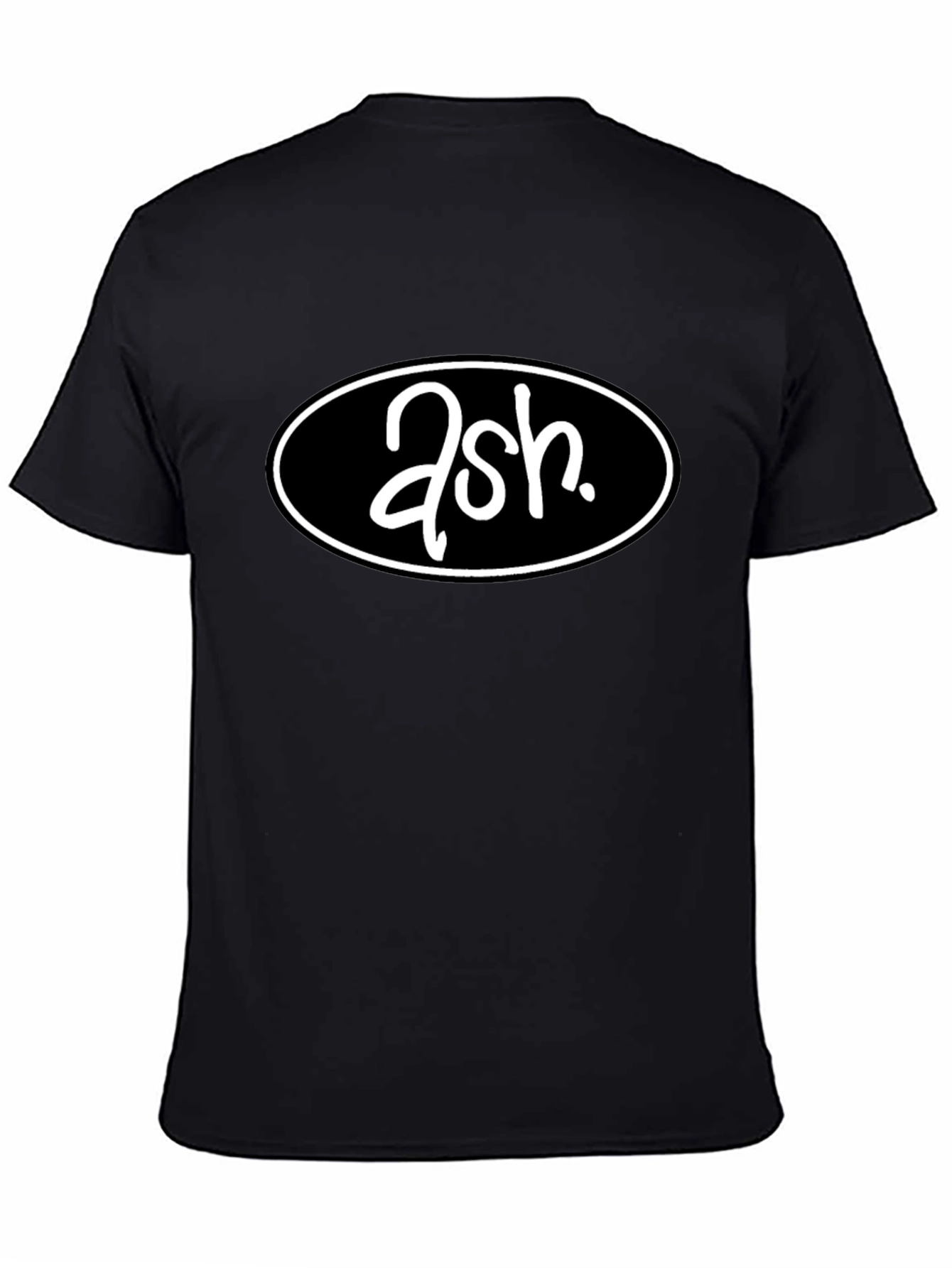 Ash Band Logo T-Shirt - Black Cotton Tee