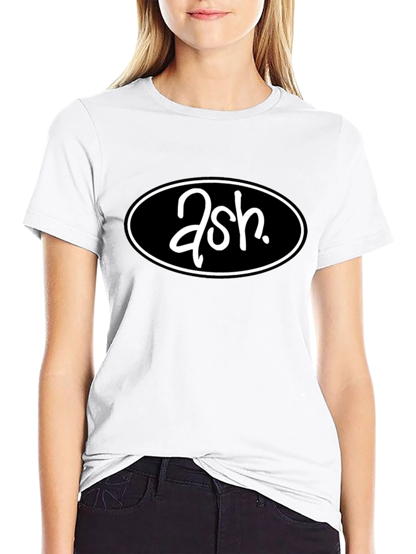 Ash Band Logo T-Shirt - Black Cotton Tee