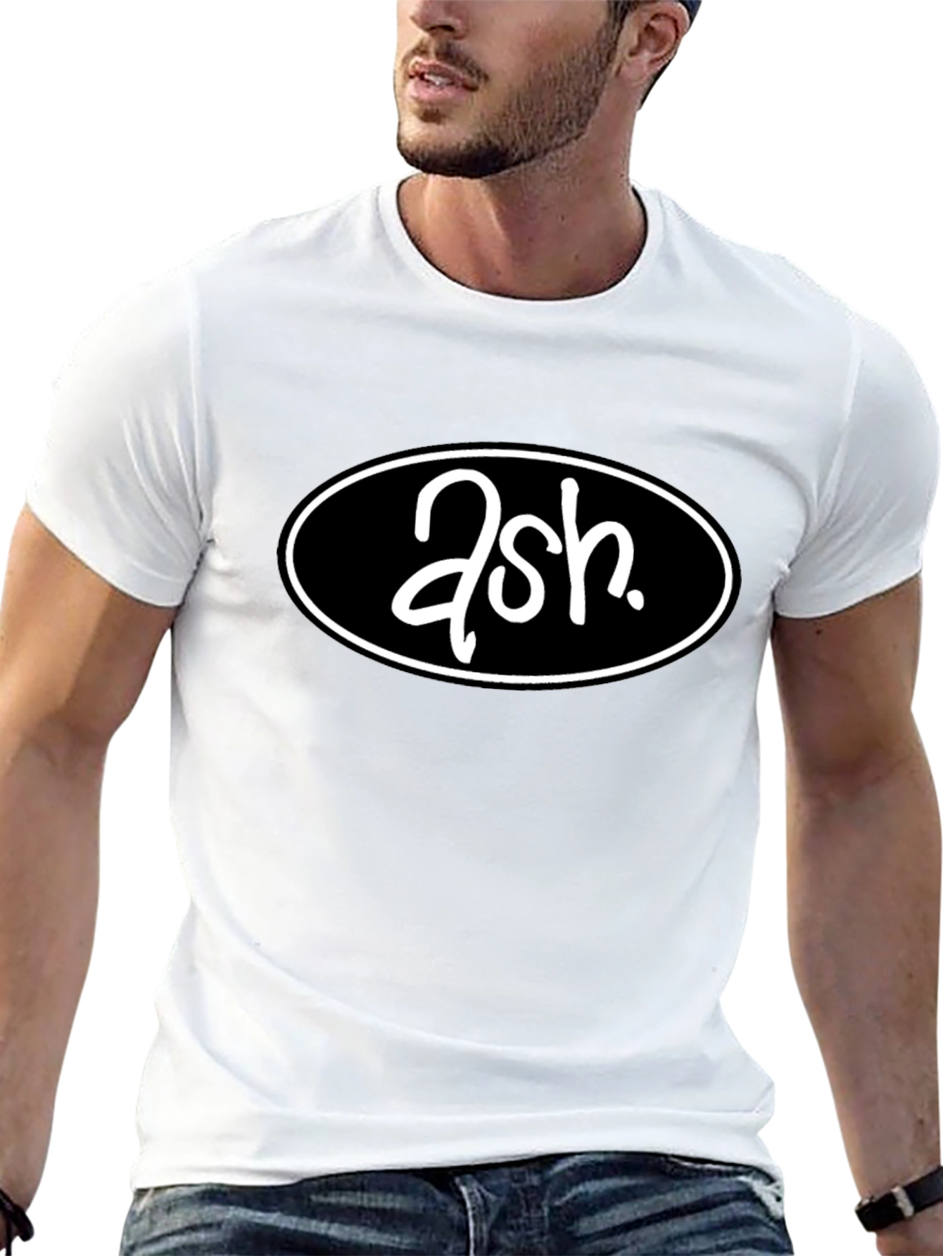Ash Band Logo T-Shirt - Black Cotton Tee