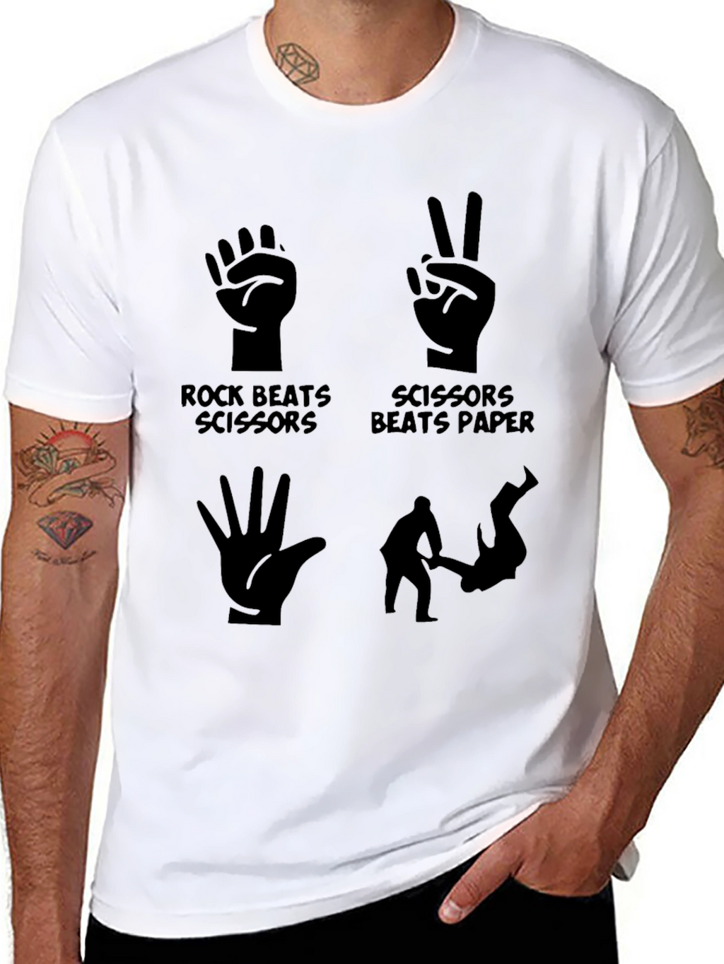 Rock Paper Scissors T-Shirt - Funny Game Tee