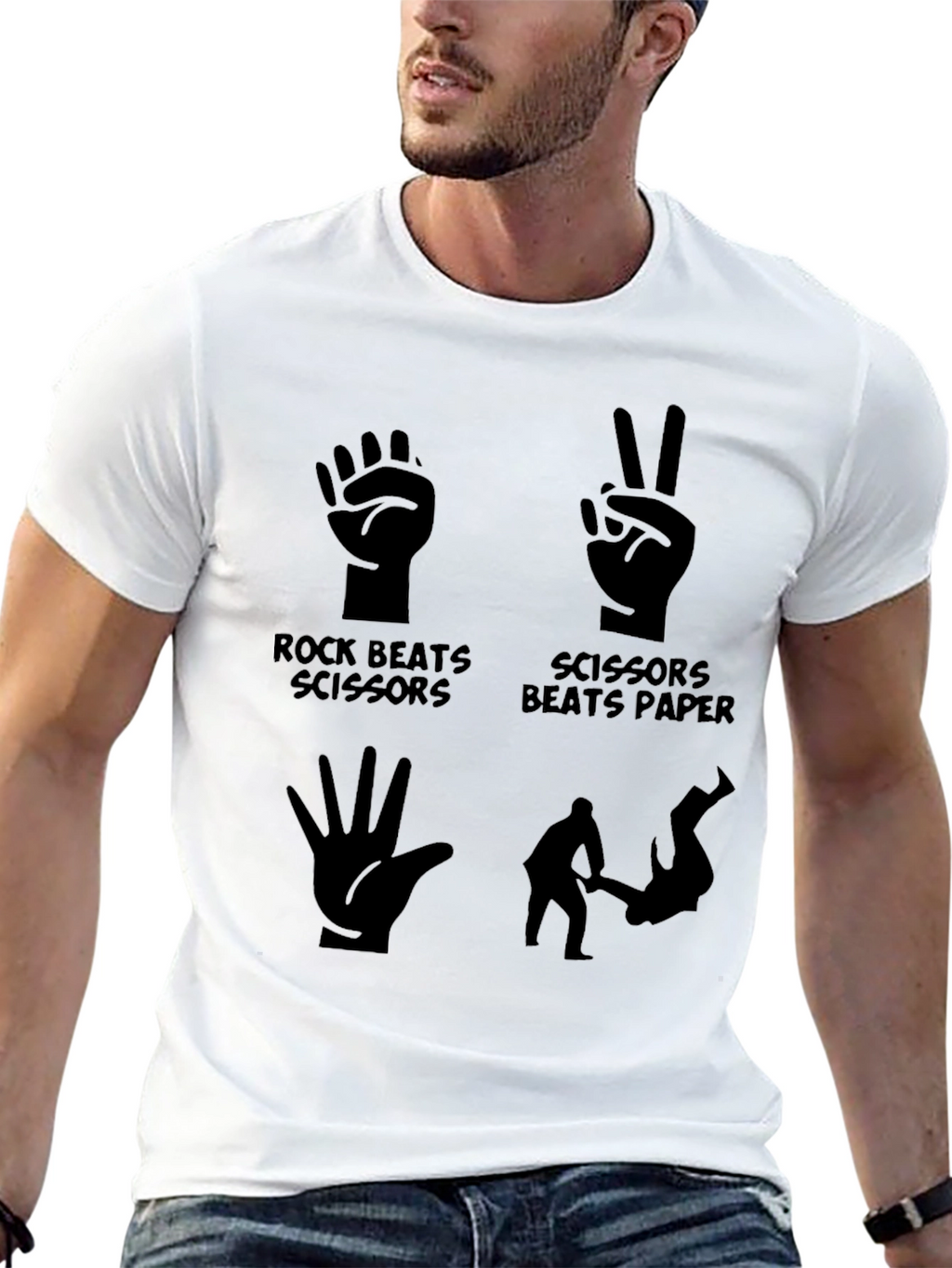 Rock Paper Scissors T-Shirt - Funny Game Tee