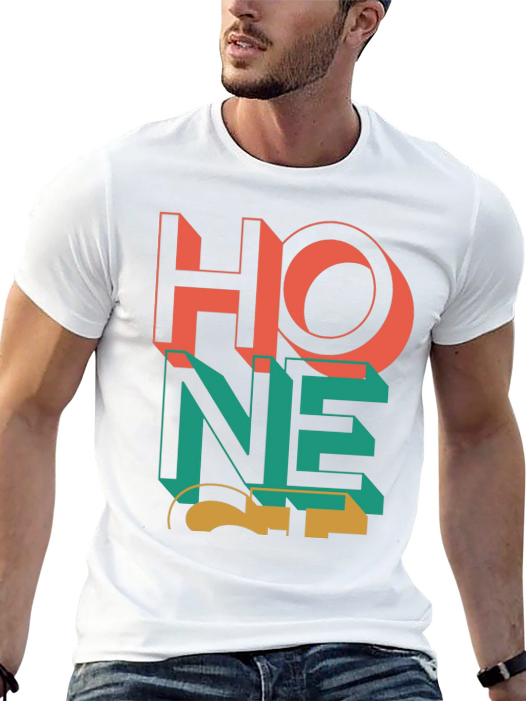 Modern Graphic Tee - Abstract Design