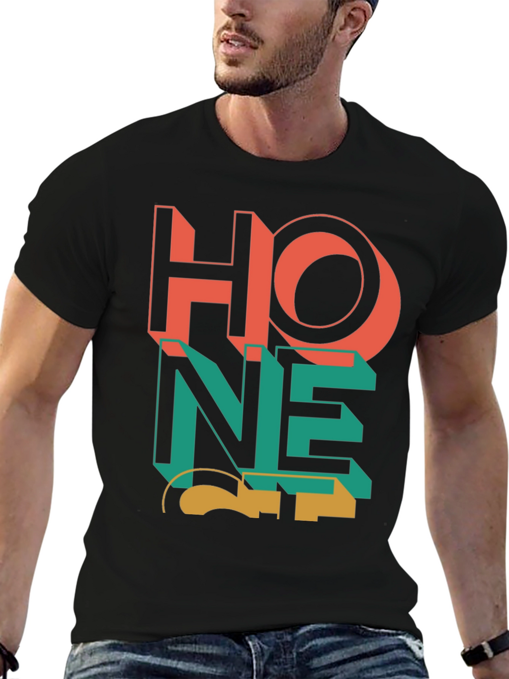 Modern Graphic Tee - Abstract Design