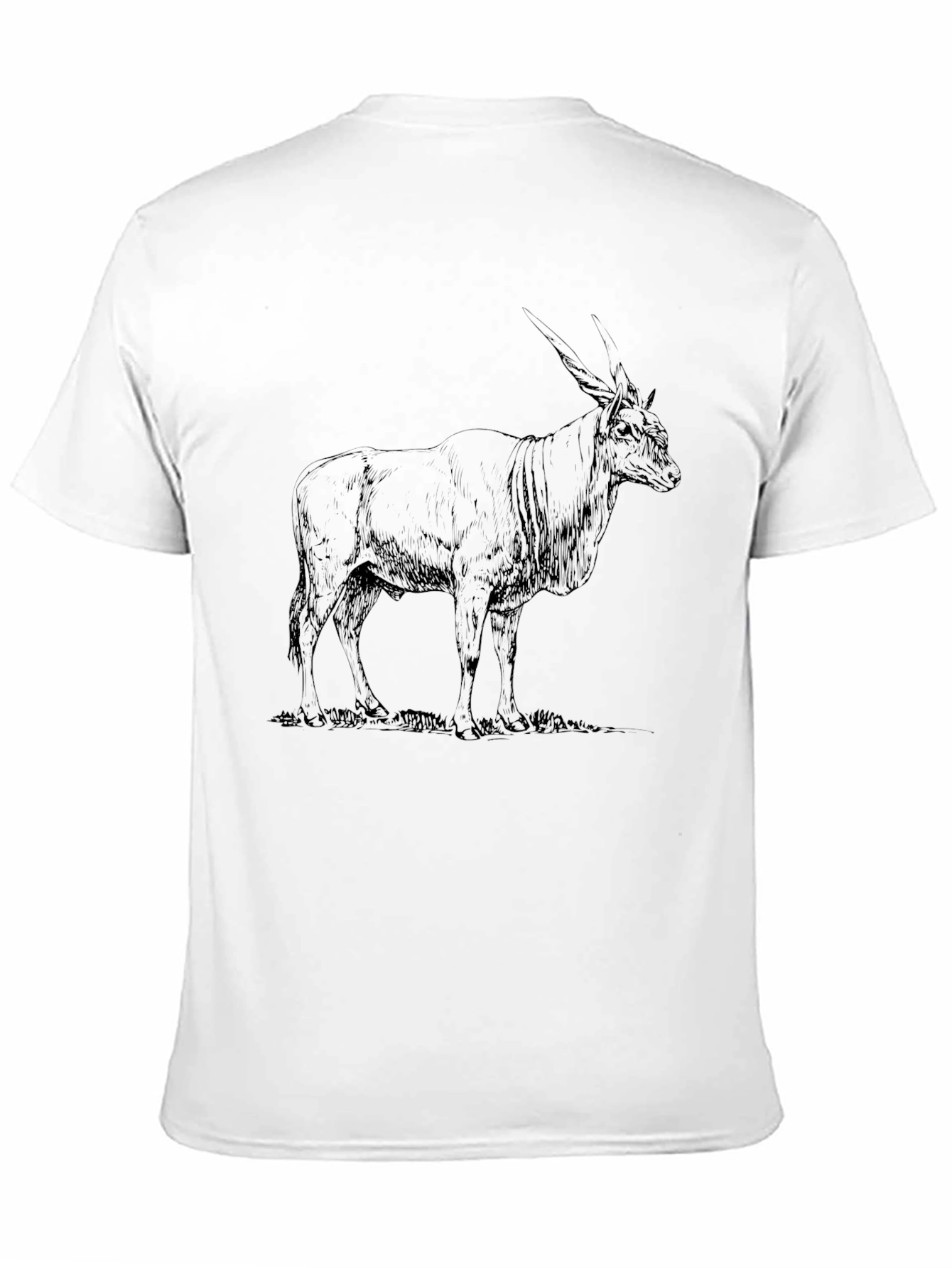 Antelope Graphic Print T-Shirt - Black