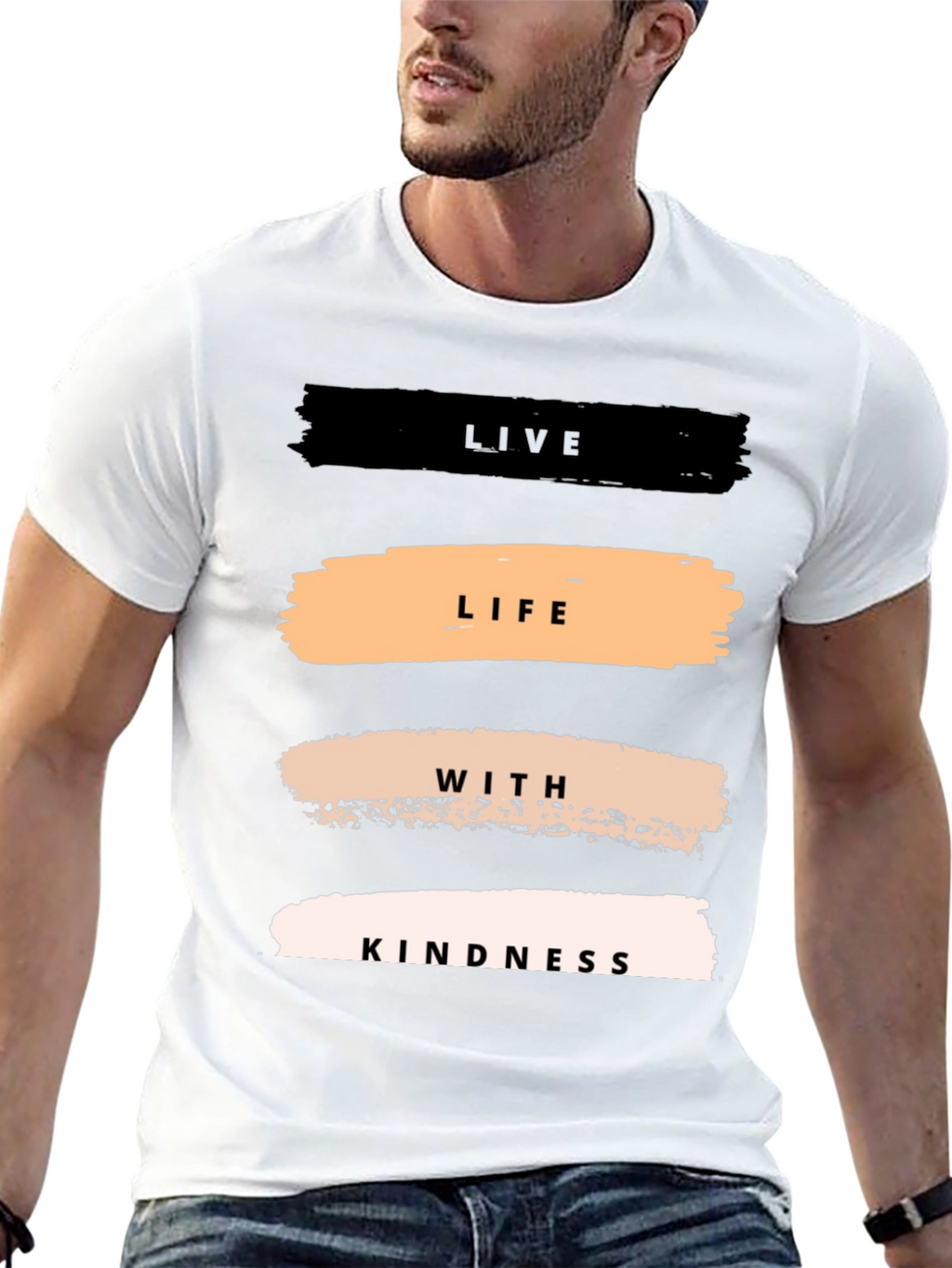 Live Life With Kindness T-Shirt - Black