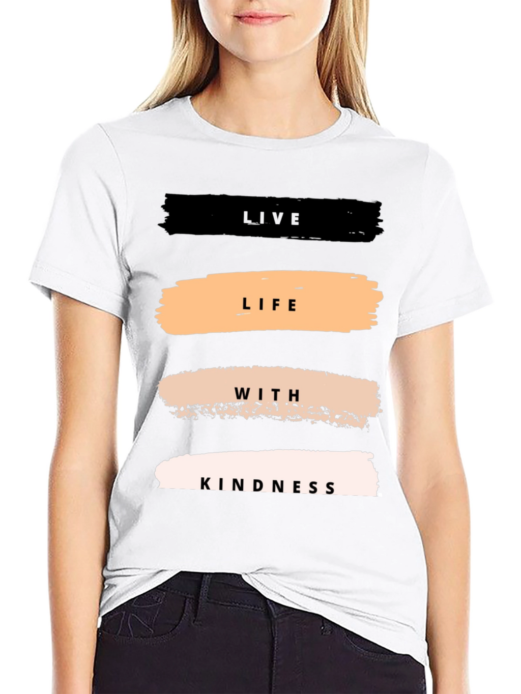 Live Life With Kindness T-Shirt - Black