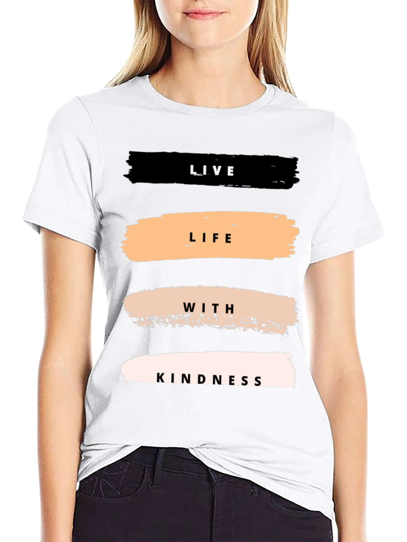 Live Life With Kindness T-Shirt - Black
