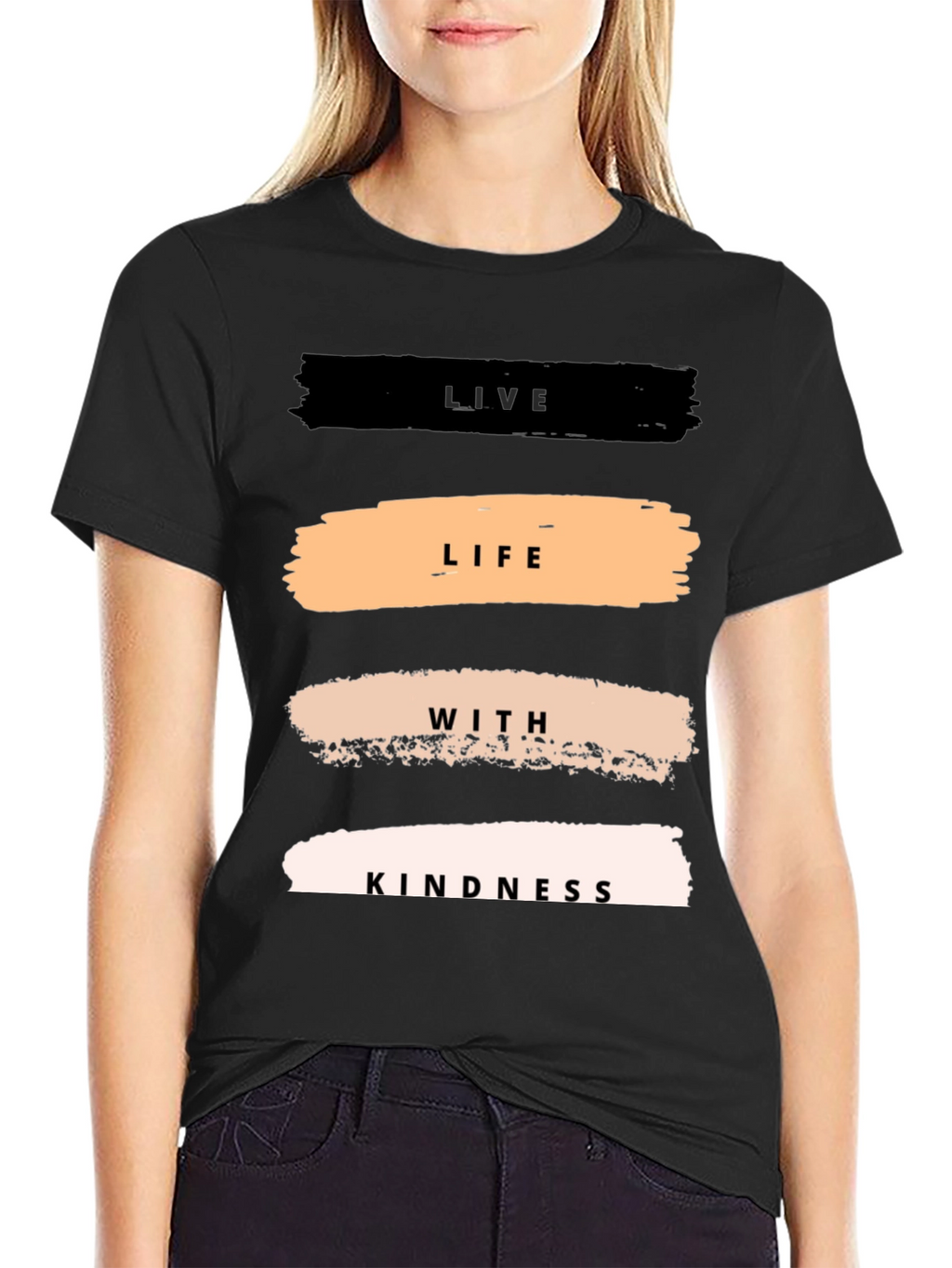 Live Life With Kindness T-Shirt - Black