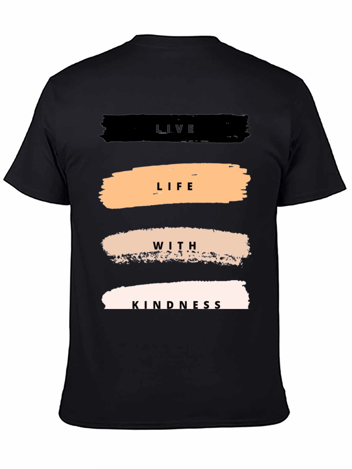 Live Life With Kindness T-Shirt - Black