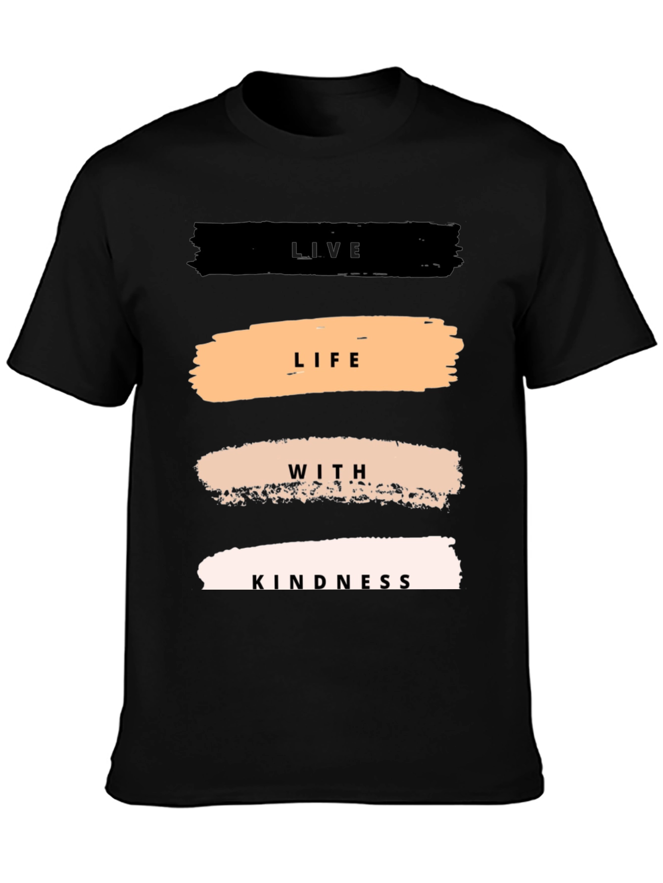 Live Life With Kindness T-Shirt - Black