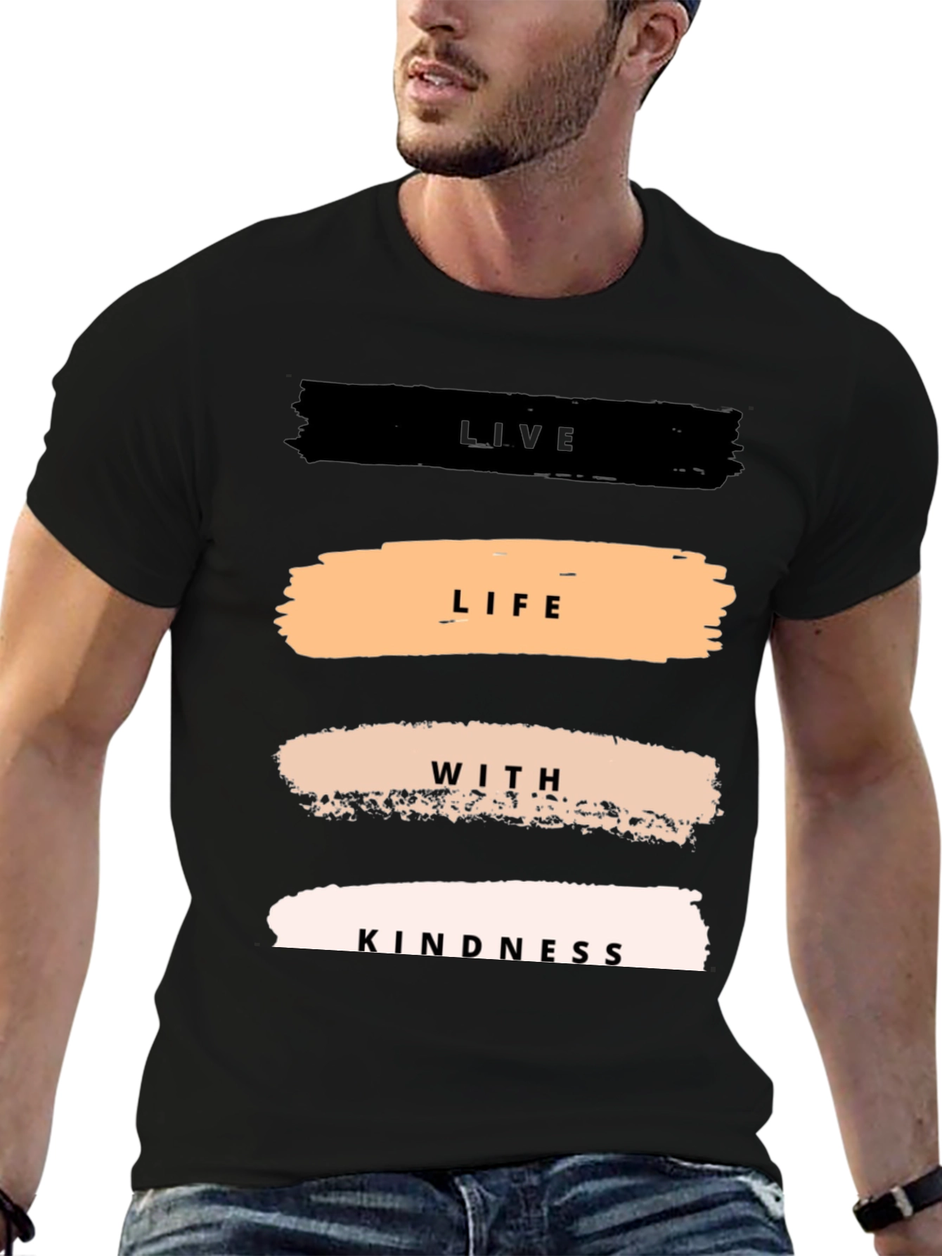 Live Life With Kindness T-Shirt - Black