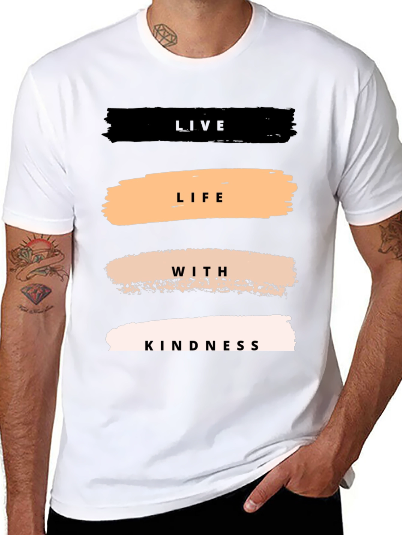 Live Life With Kindness T-Shirt - Black