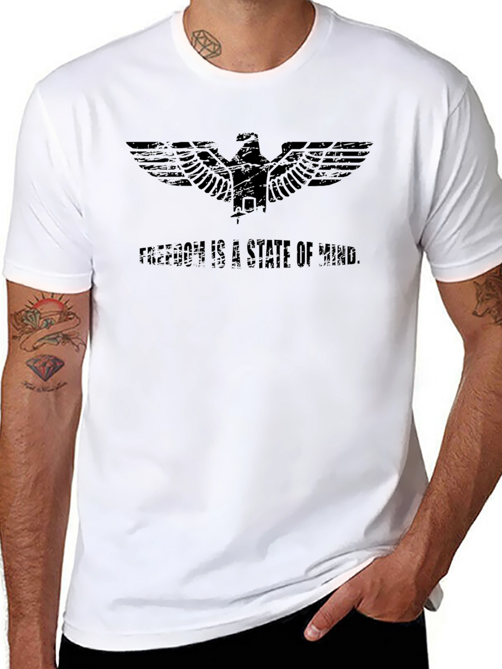Freedom State of Mind Eagle Graphic T-Shirt
