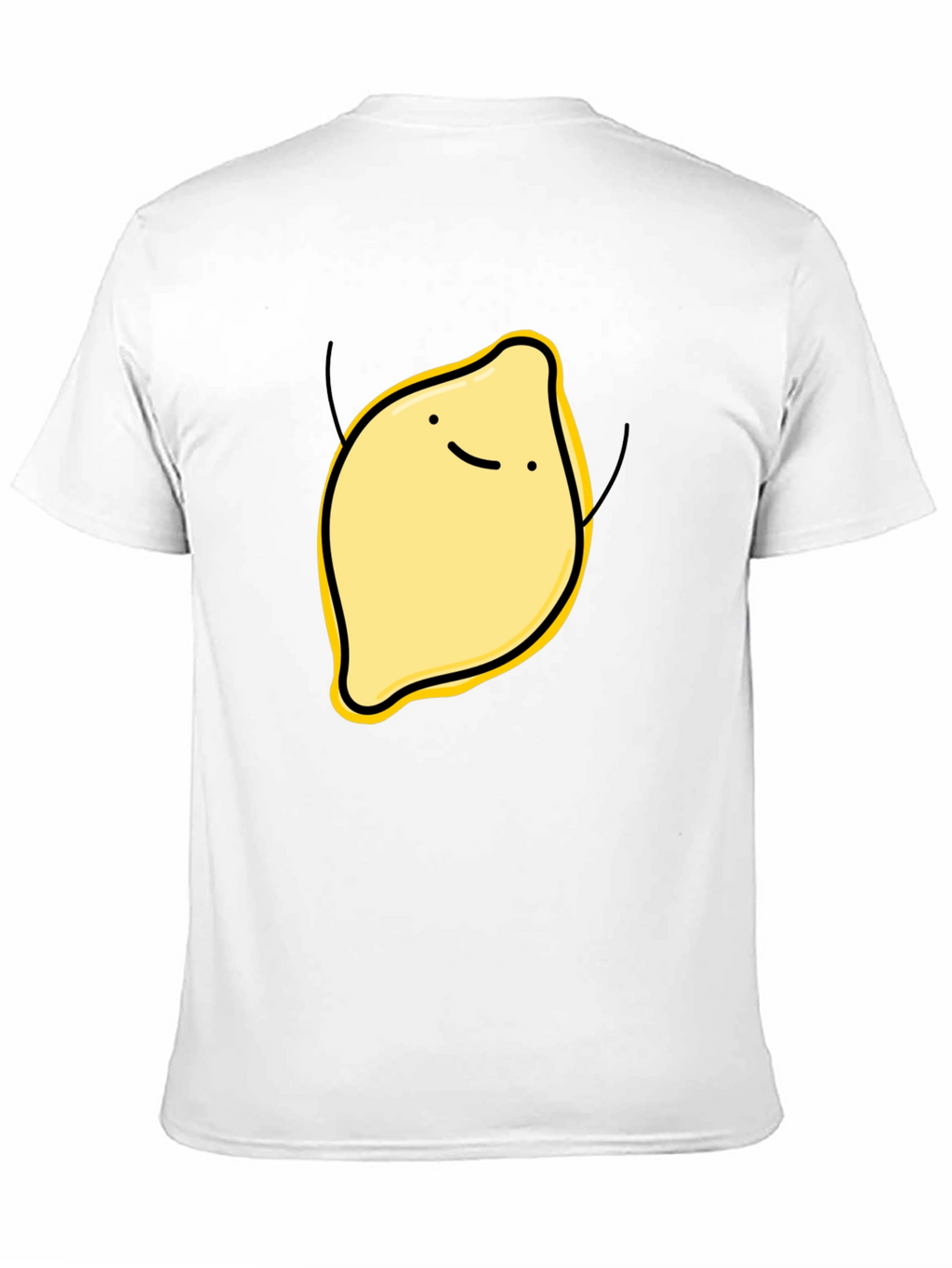 Funny Lemon Graphic Black T-Shirt