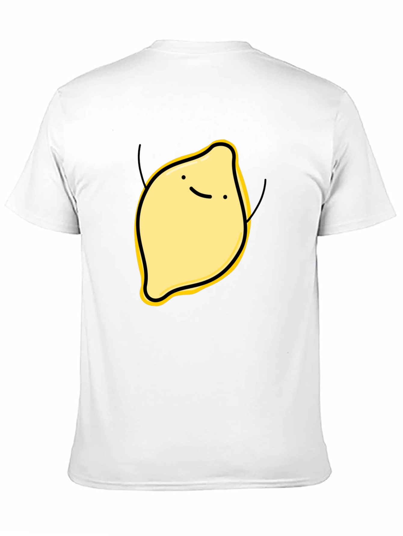 Funny Lemon Graphic Black T-Shirt