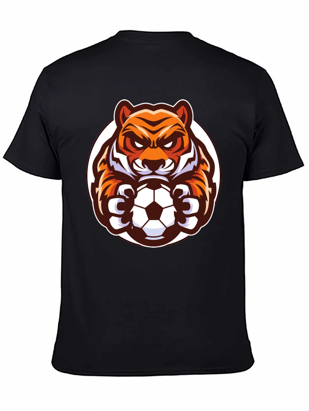 Tiger Soccer Black T-Shirt