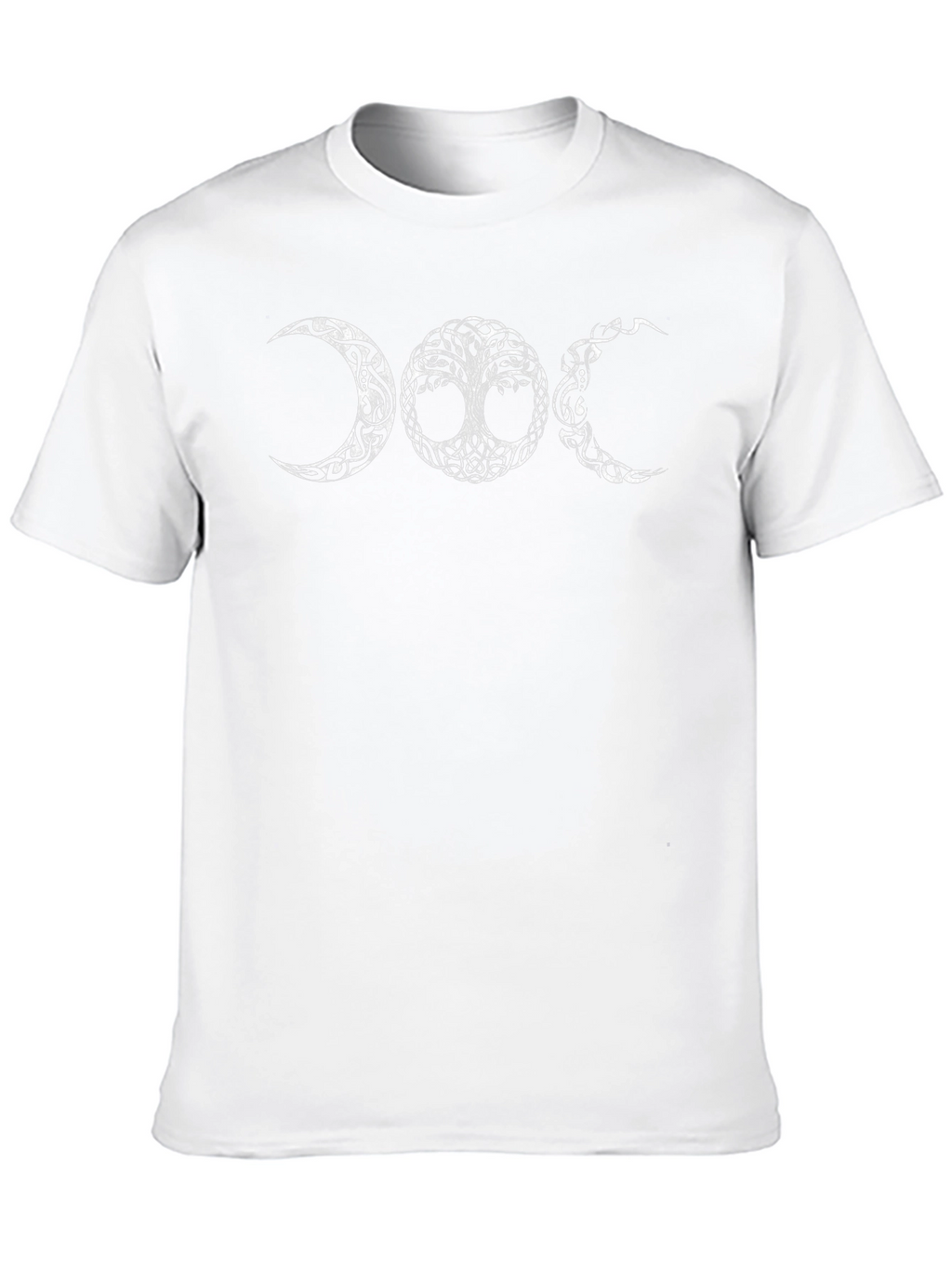 Triple Moon Goddess Tree of Life Black T-Shirt