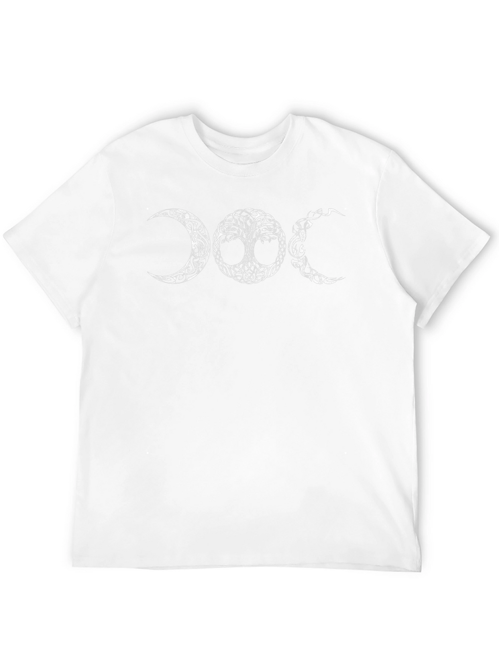 Triple Moon Goddess Tree of Life Black T-Shirt