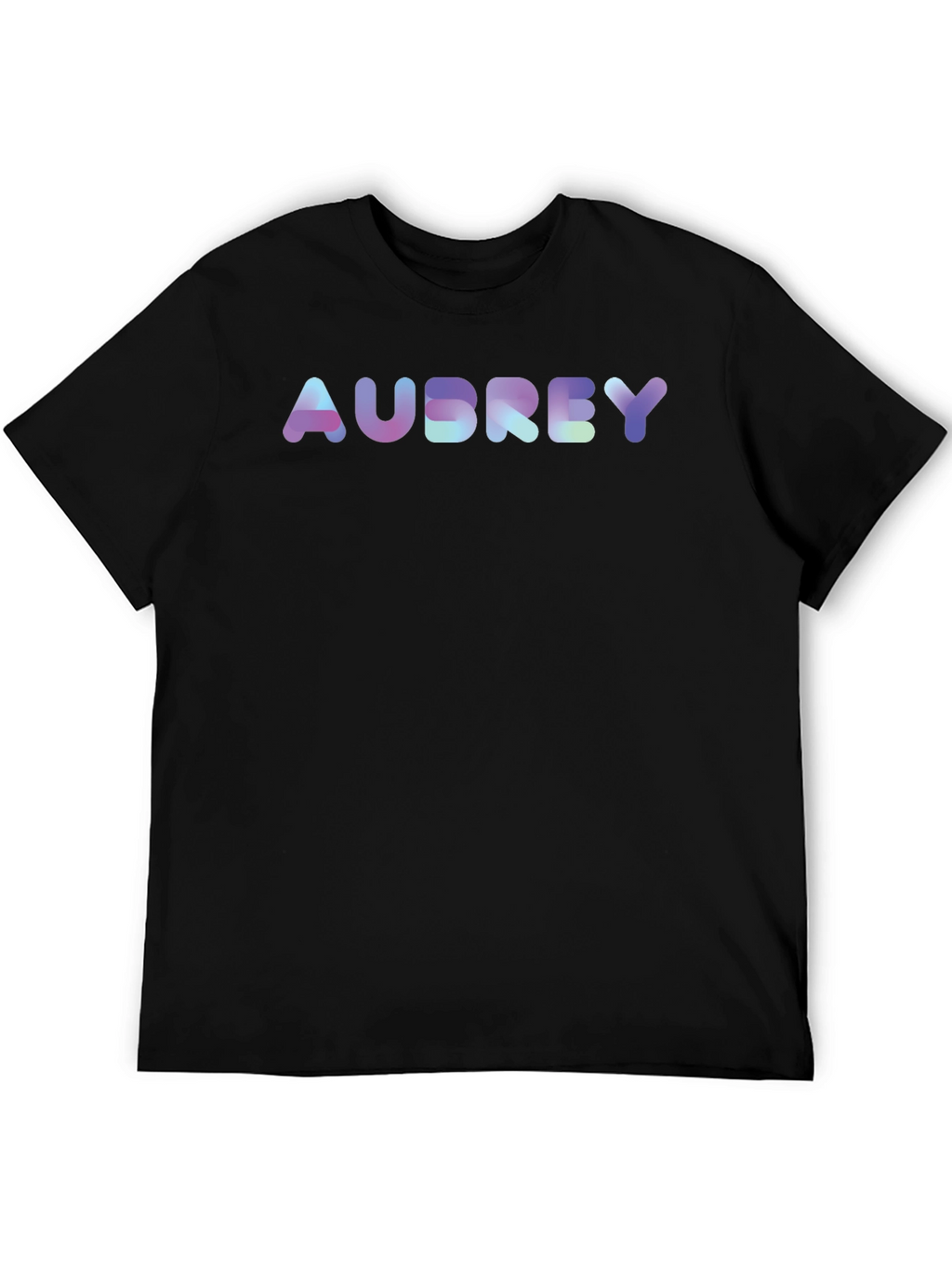 Personalized Audrey Holographic Text Tee