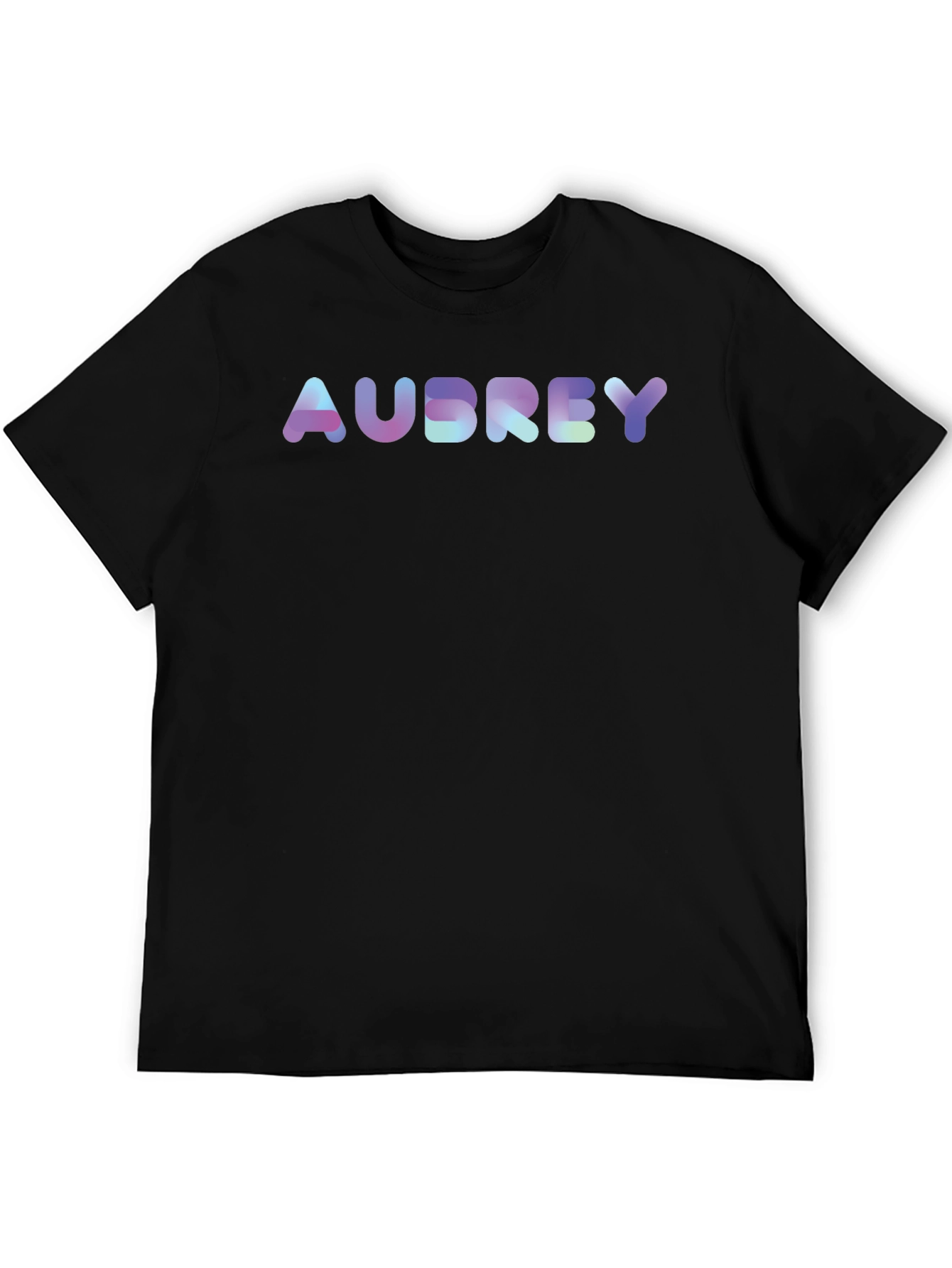 Personalized Audrey Holographic Text Tee