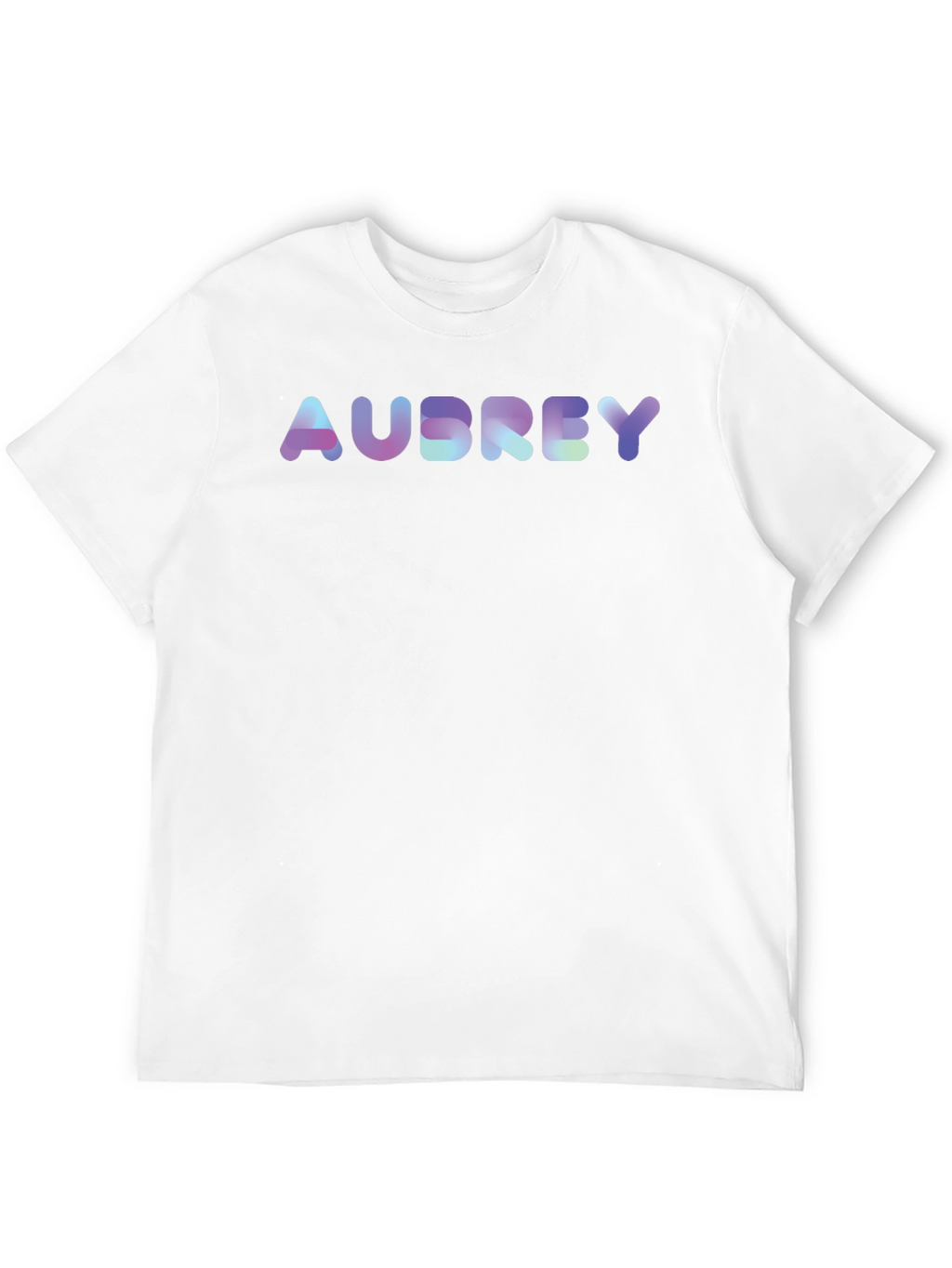 Personalized Audrey Holographic Text Tee