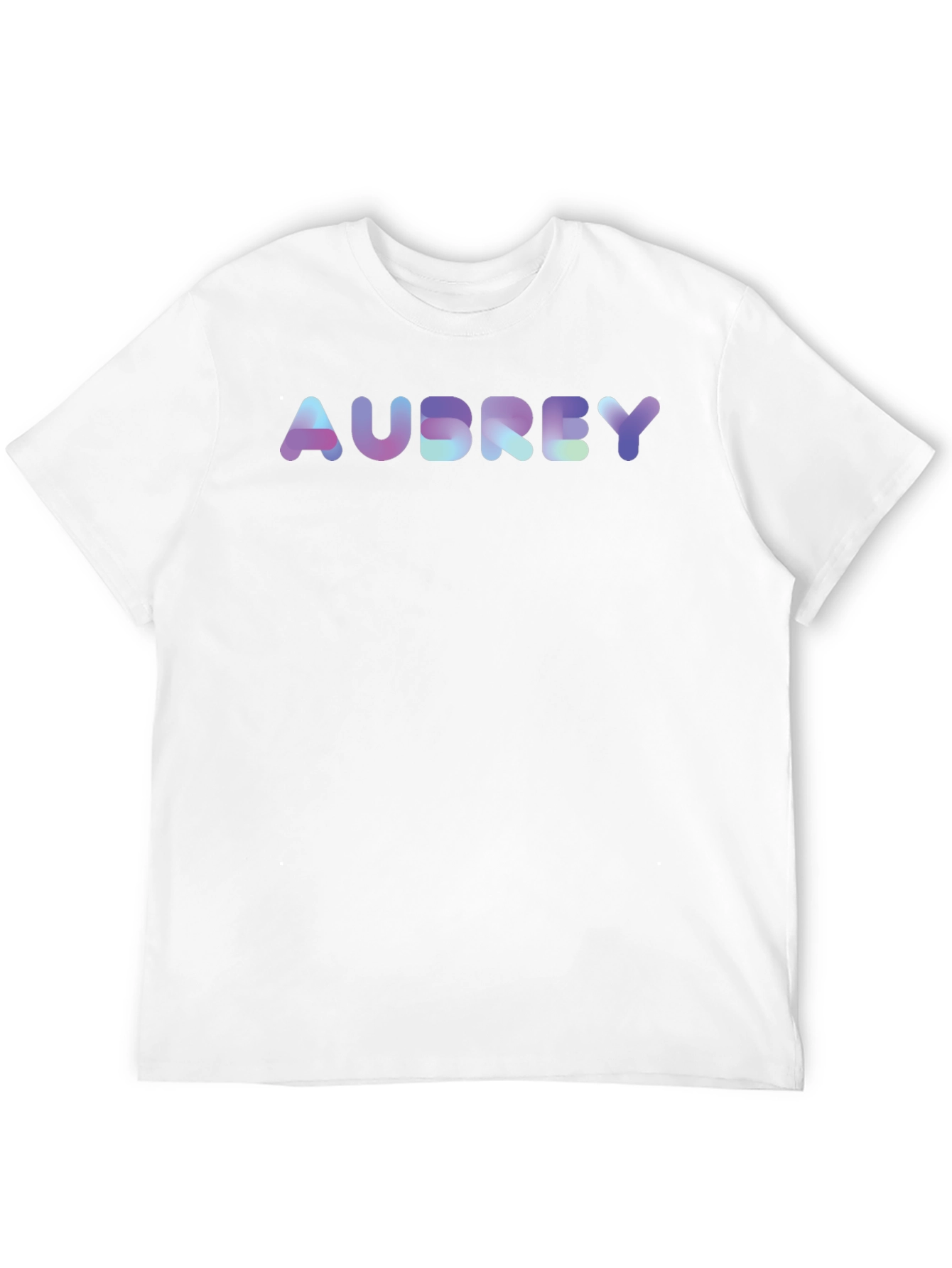 Personalized Audrey Holographic Text Tee