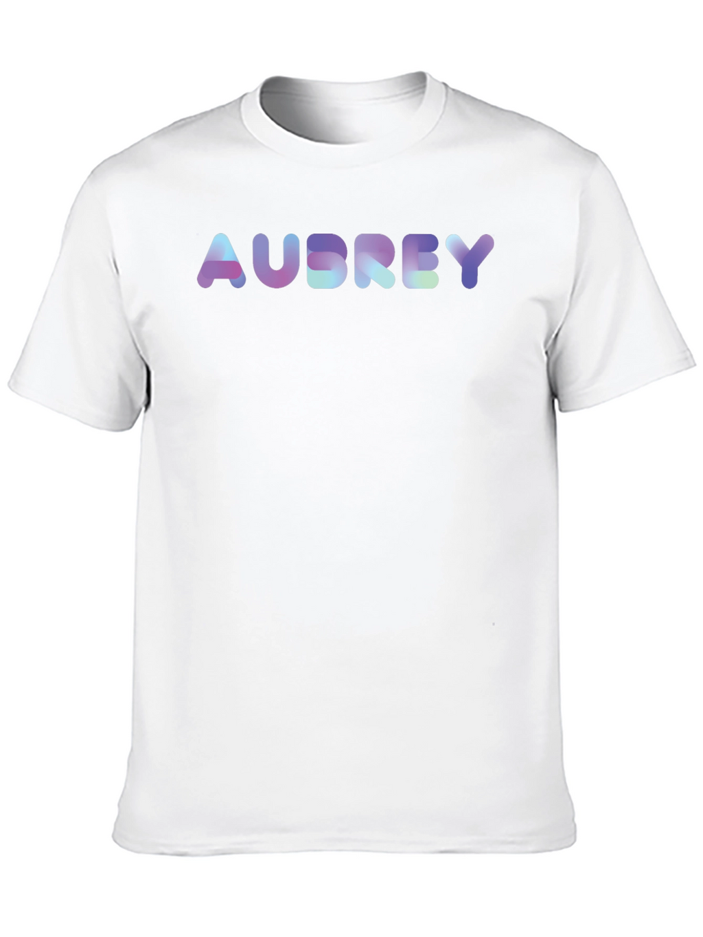 Personalized Audrey Holographic Text Tee