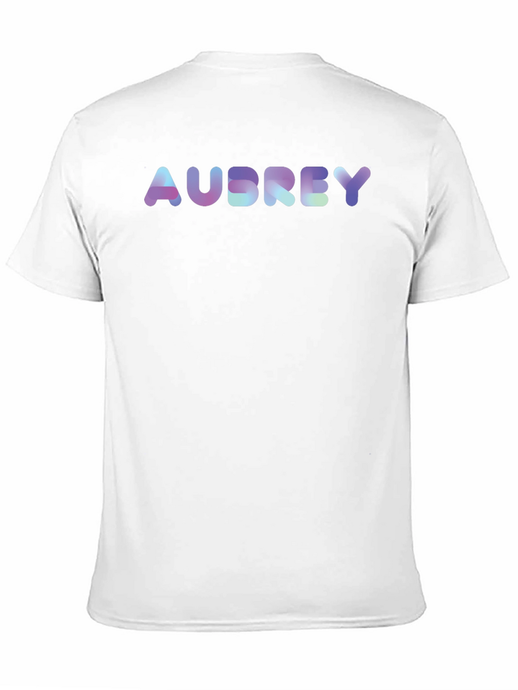 Personalized Audrey Holographic Text Tee