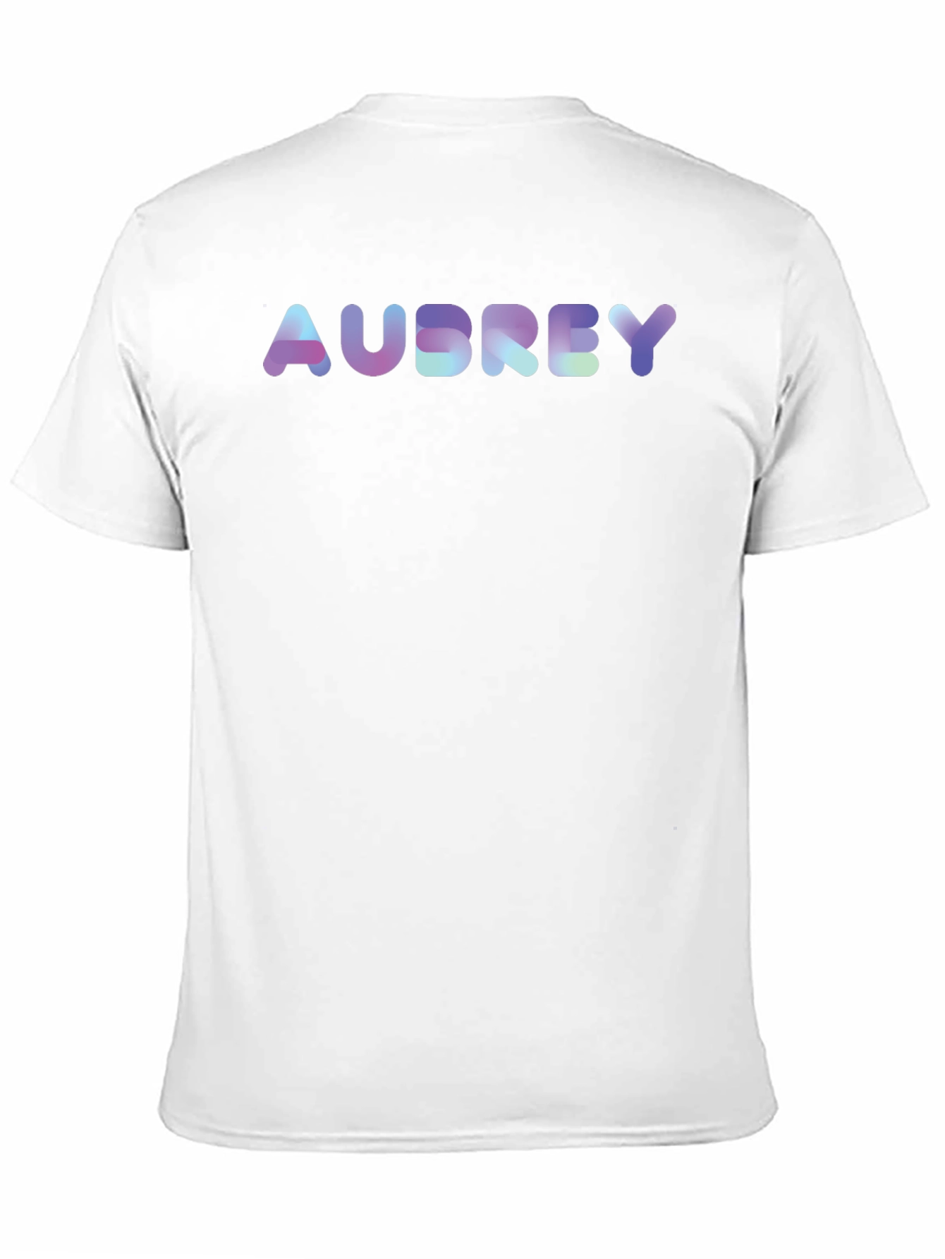 Personalized Audrey Holographic Text Tee