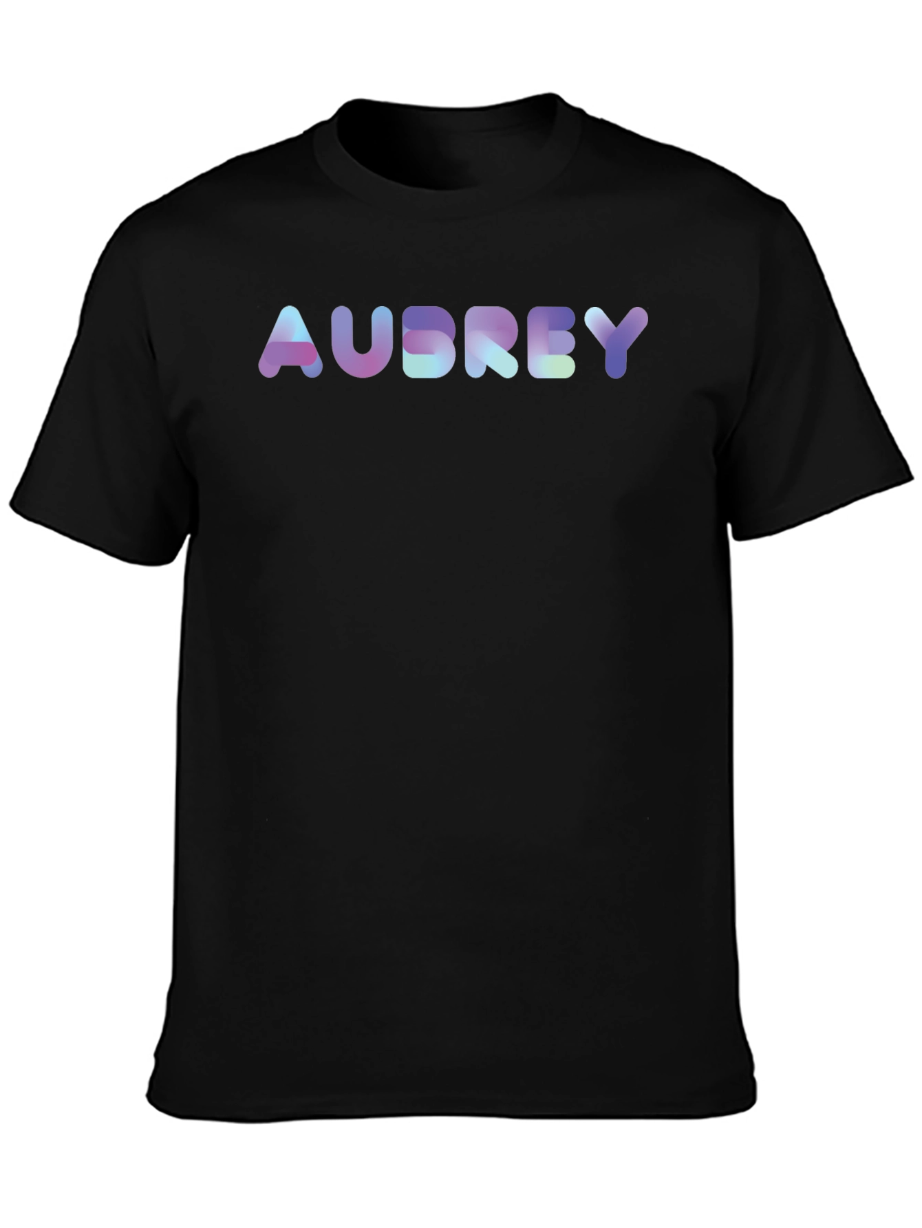 Personalized Audrey Holographic Text Tee