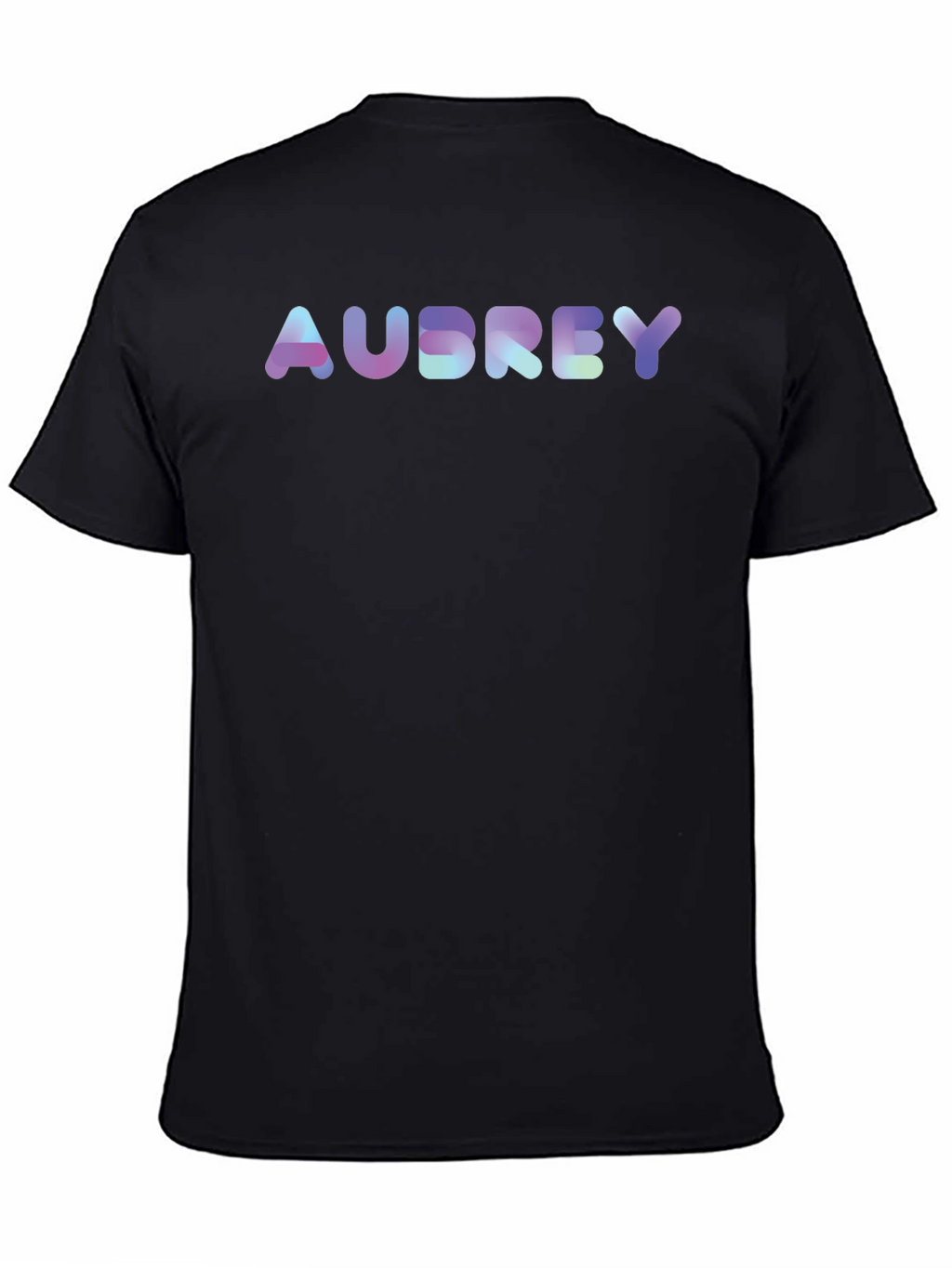 Personalized Audrey Holographic Text Tee