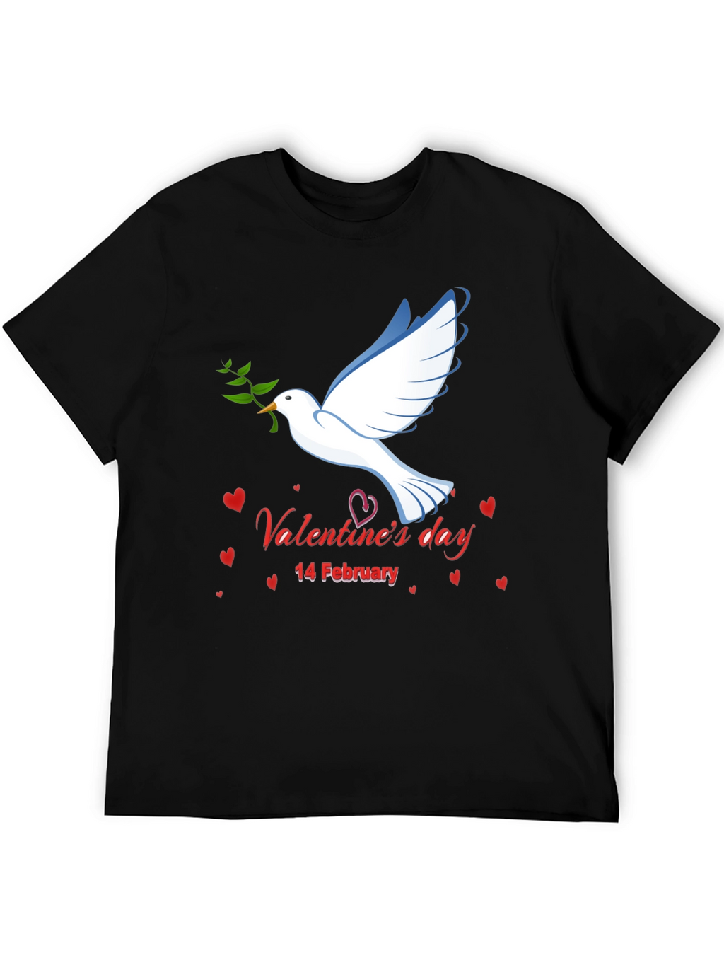 Valentines Day Dove Graphic T-Shirt