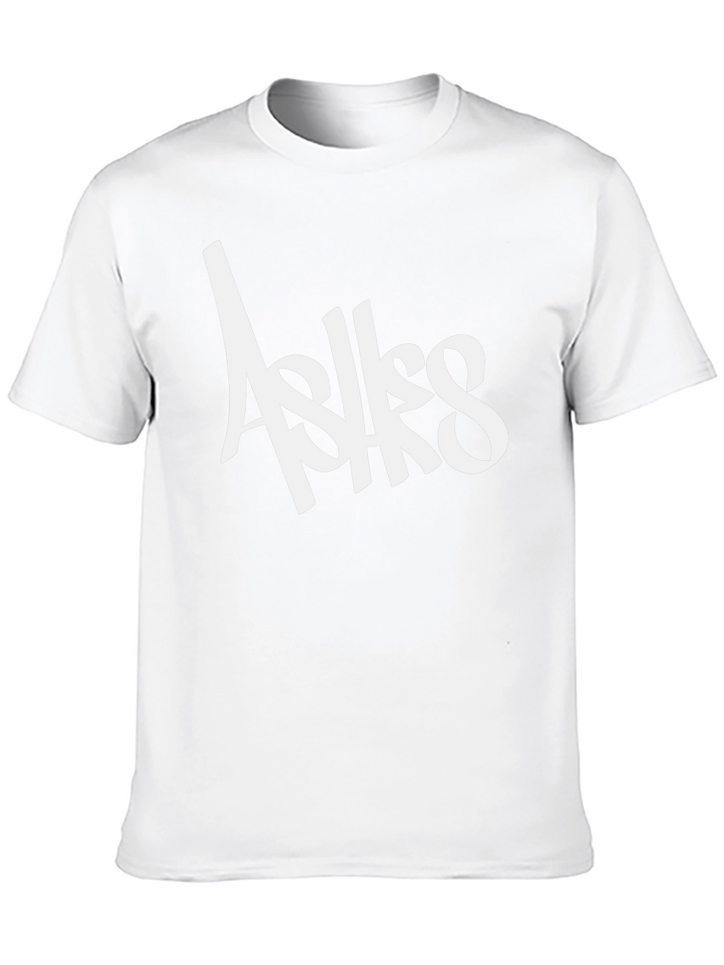 Ashes Graffiti Style Black T-Shirt for Men