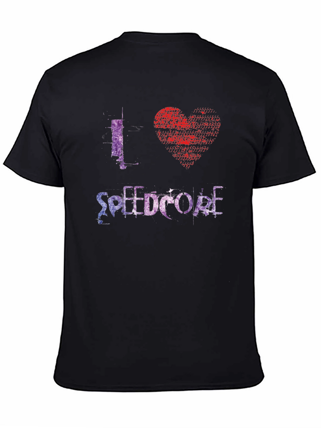 I Heart Speedcore Black T-Shirt