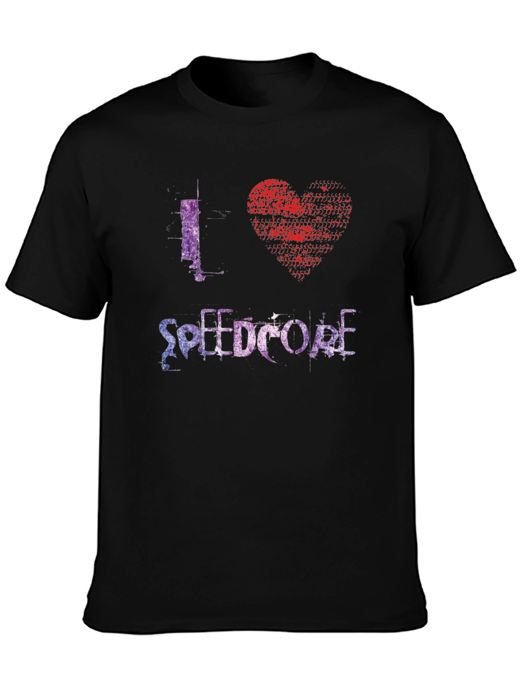 I Heart Speedcore Black T-Shirt
