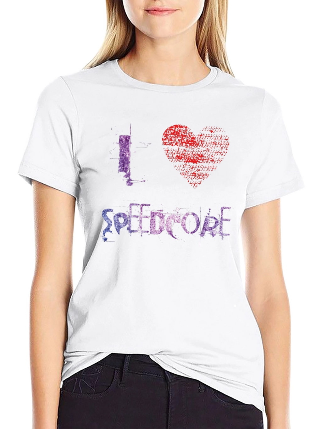 I Heart Speedcore Black T-Shirt