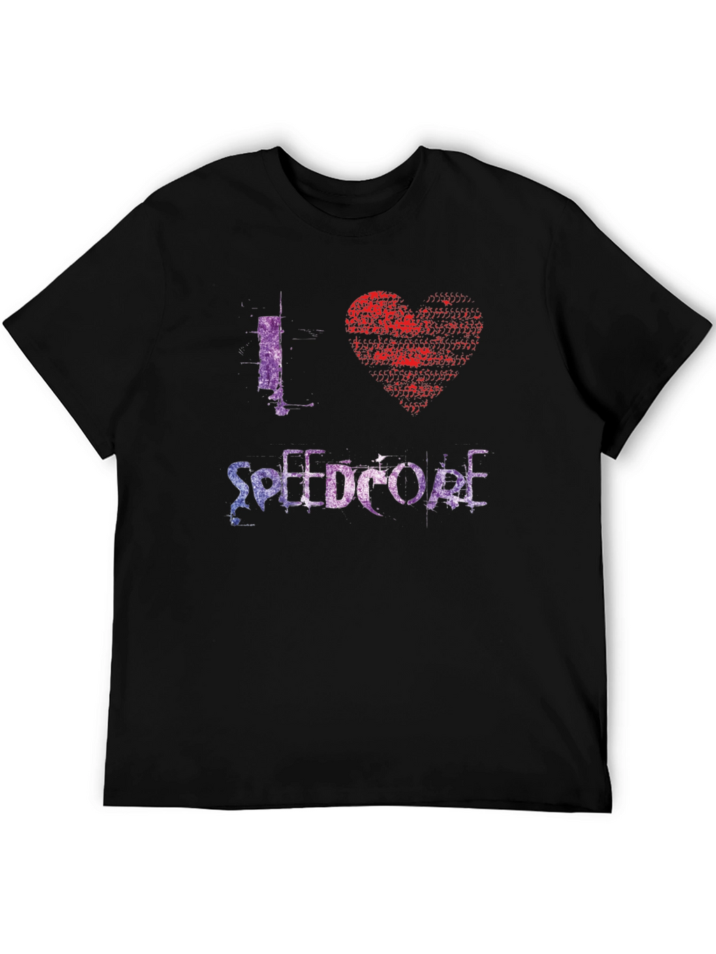 I Heart Speedcore Black T-Shirt