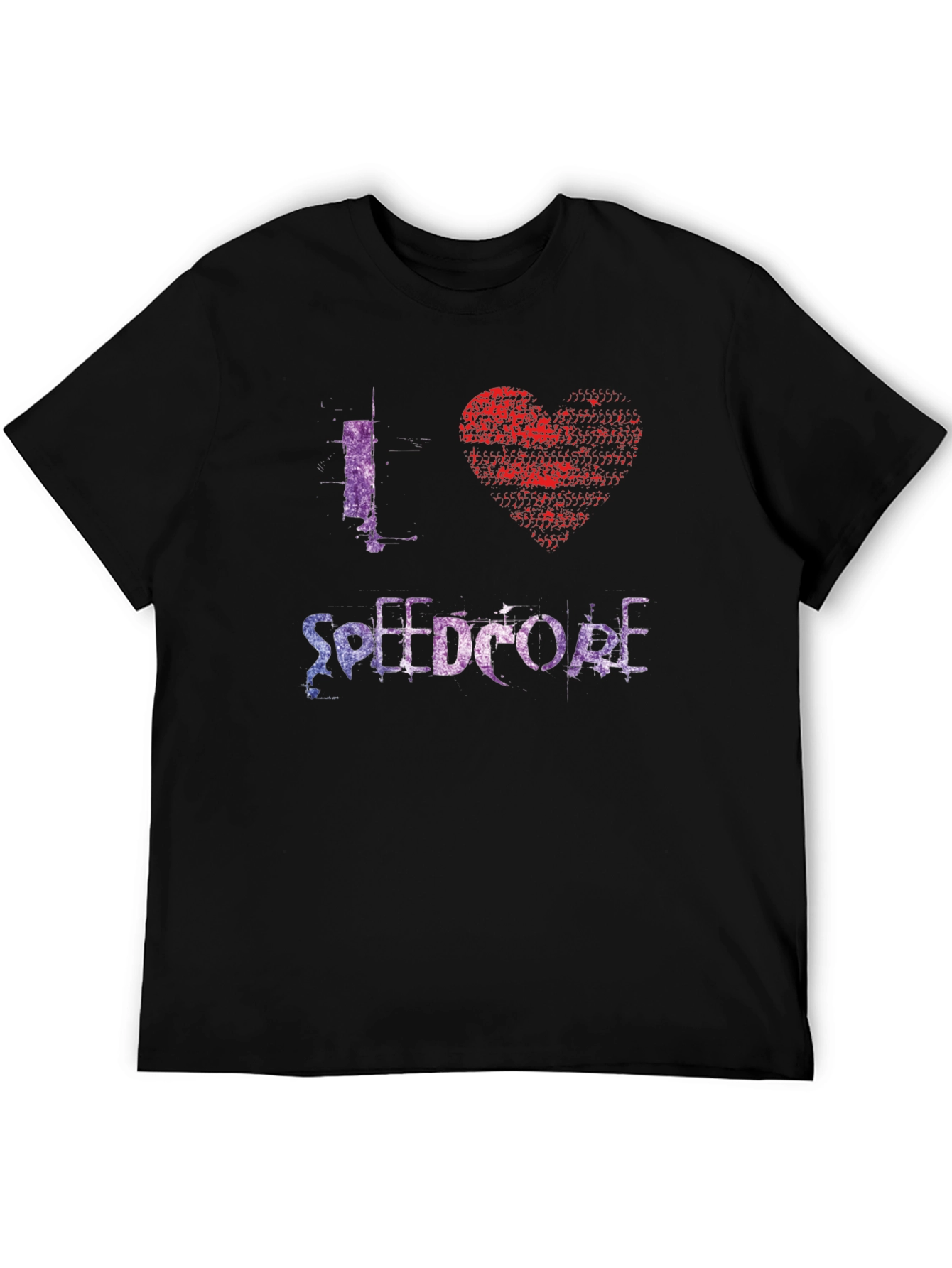I Heart Speedcore Black T-Shirt