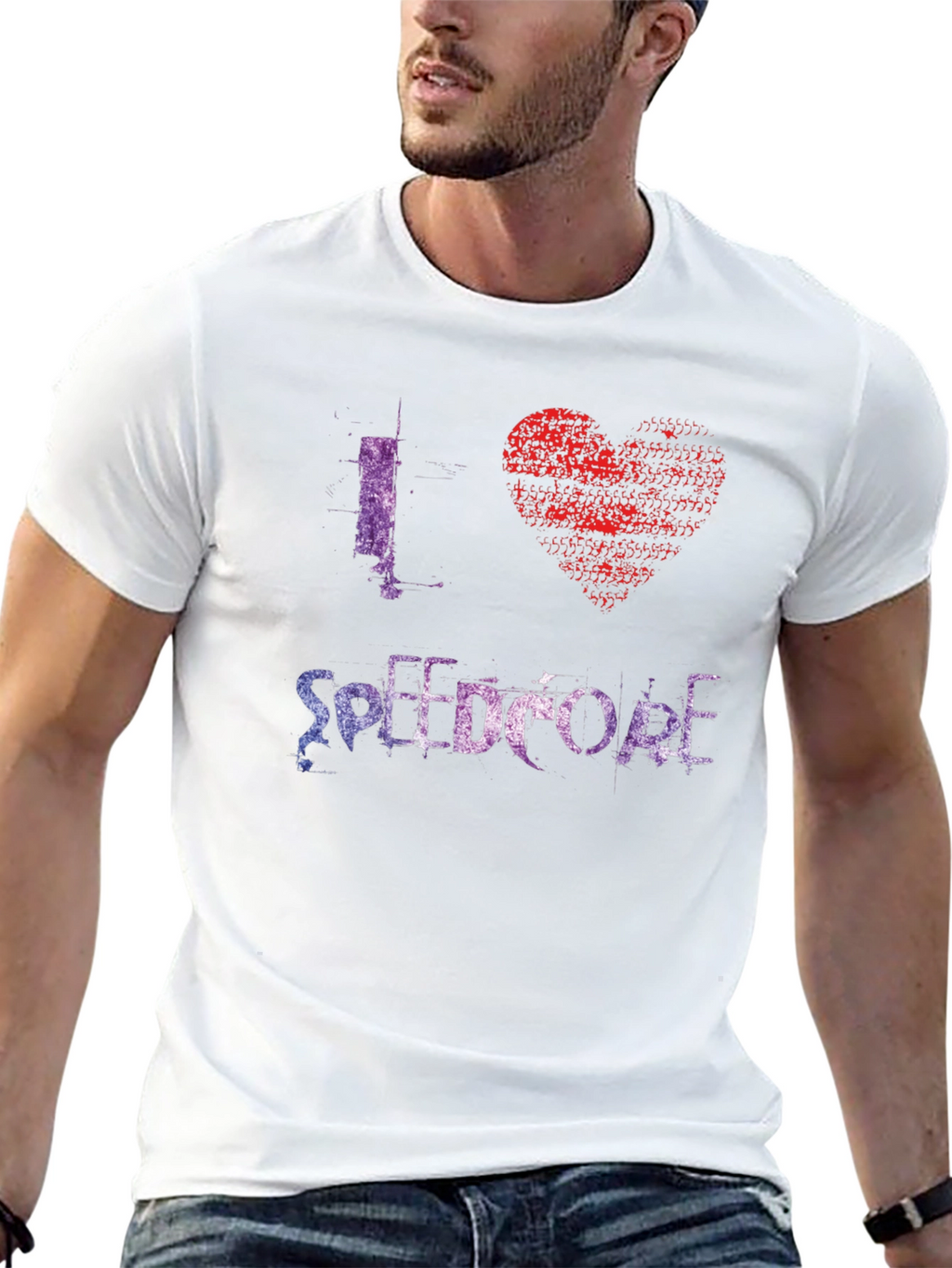 I Heart Speedcore Black T-Shirt