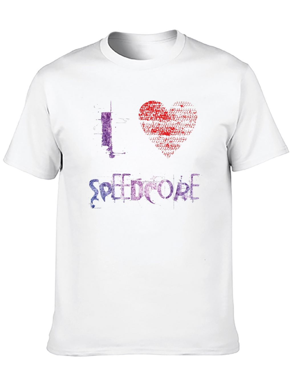 I Heart Speedcore Black T-Shirt