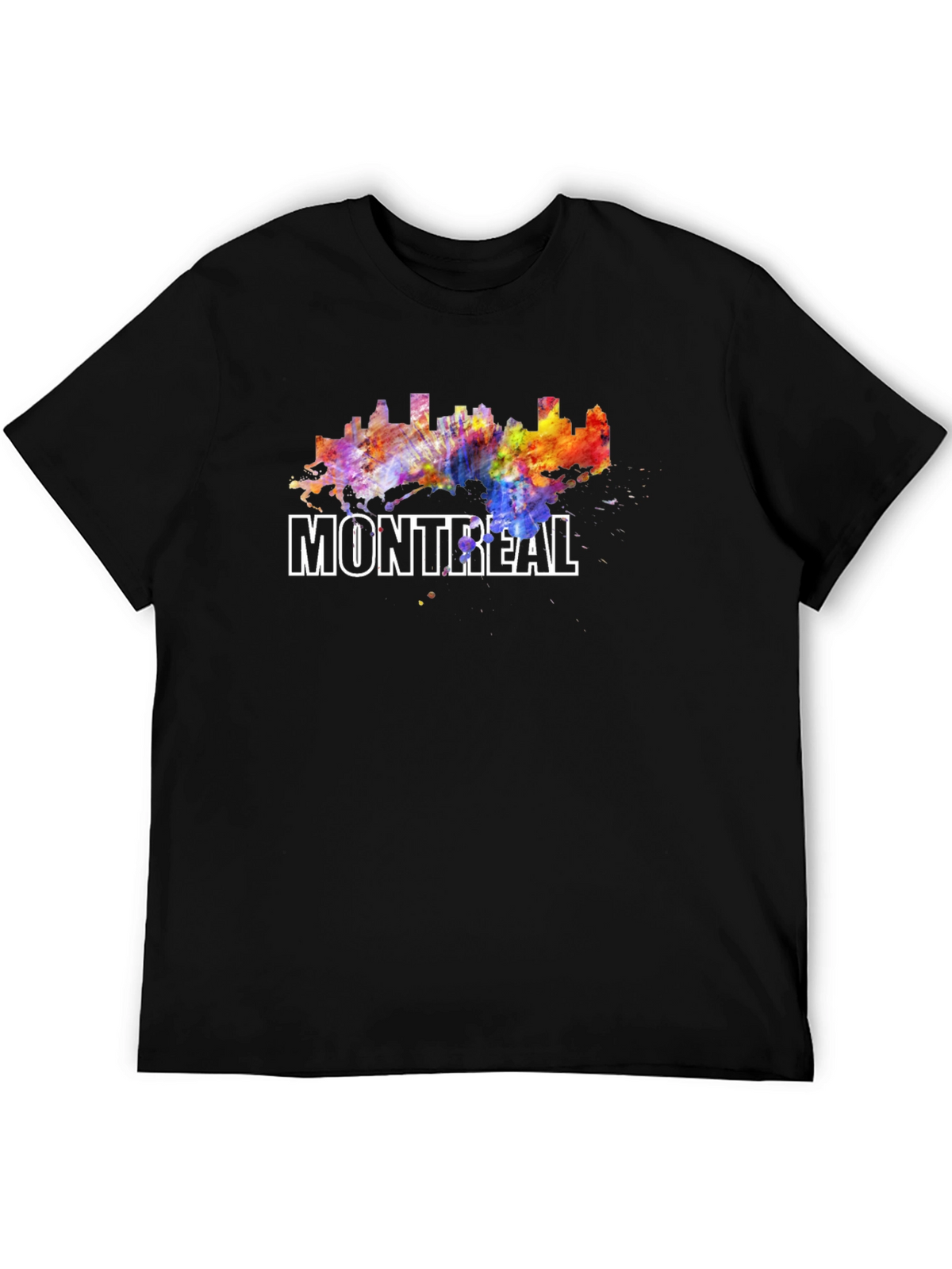 Montreal Skyline Watercolor Graphic T-Shirt