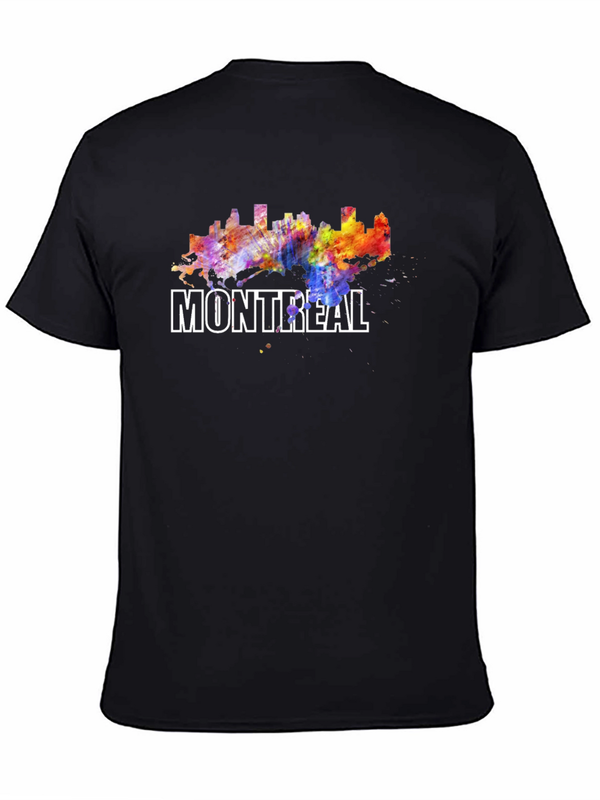 Montreal Skyline Watercolor Graphic T-Shirt