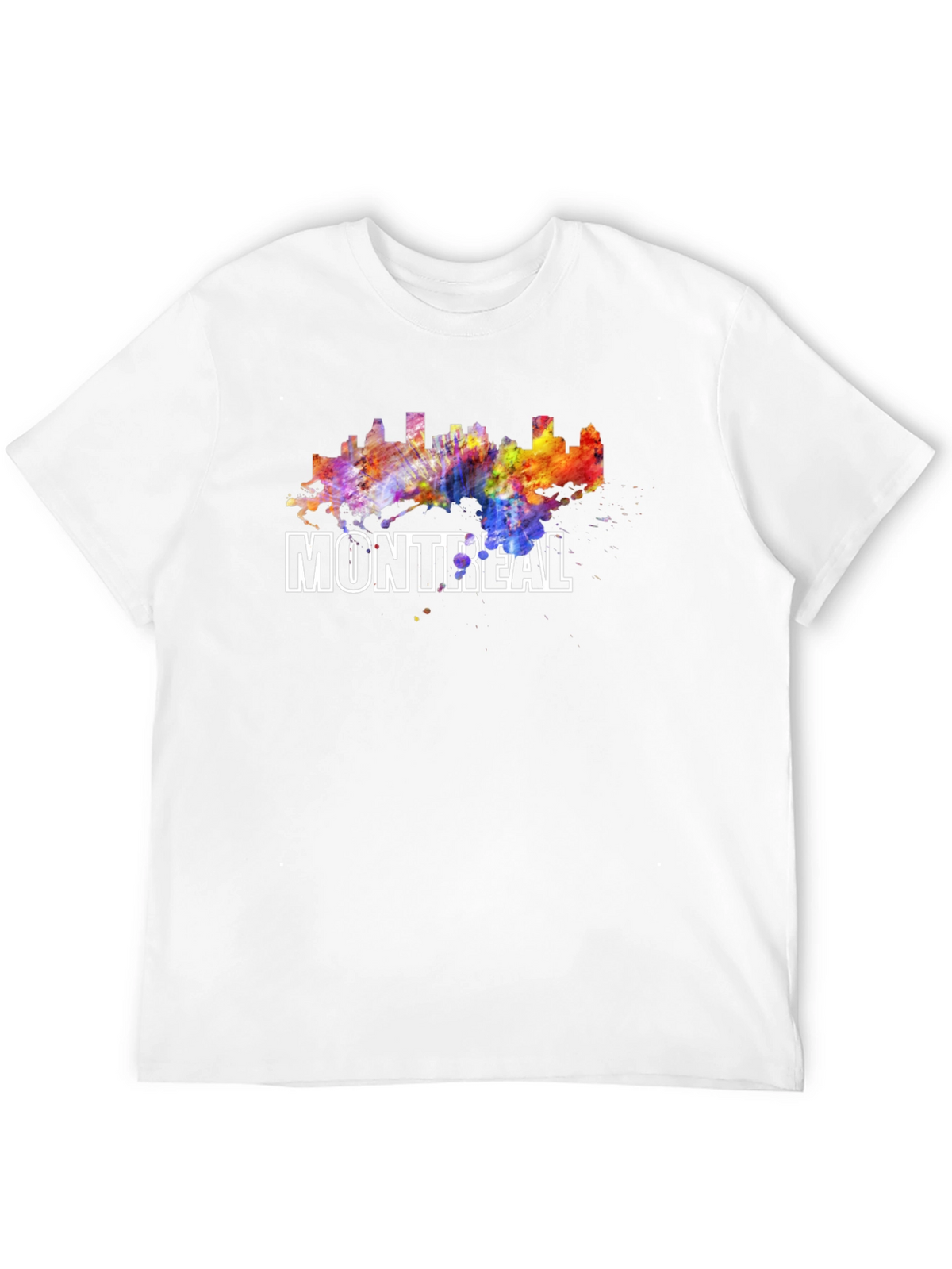 Montreal Skyline Watercolor Graphic T-Shirt