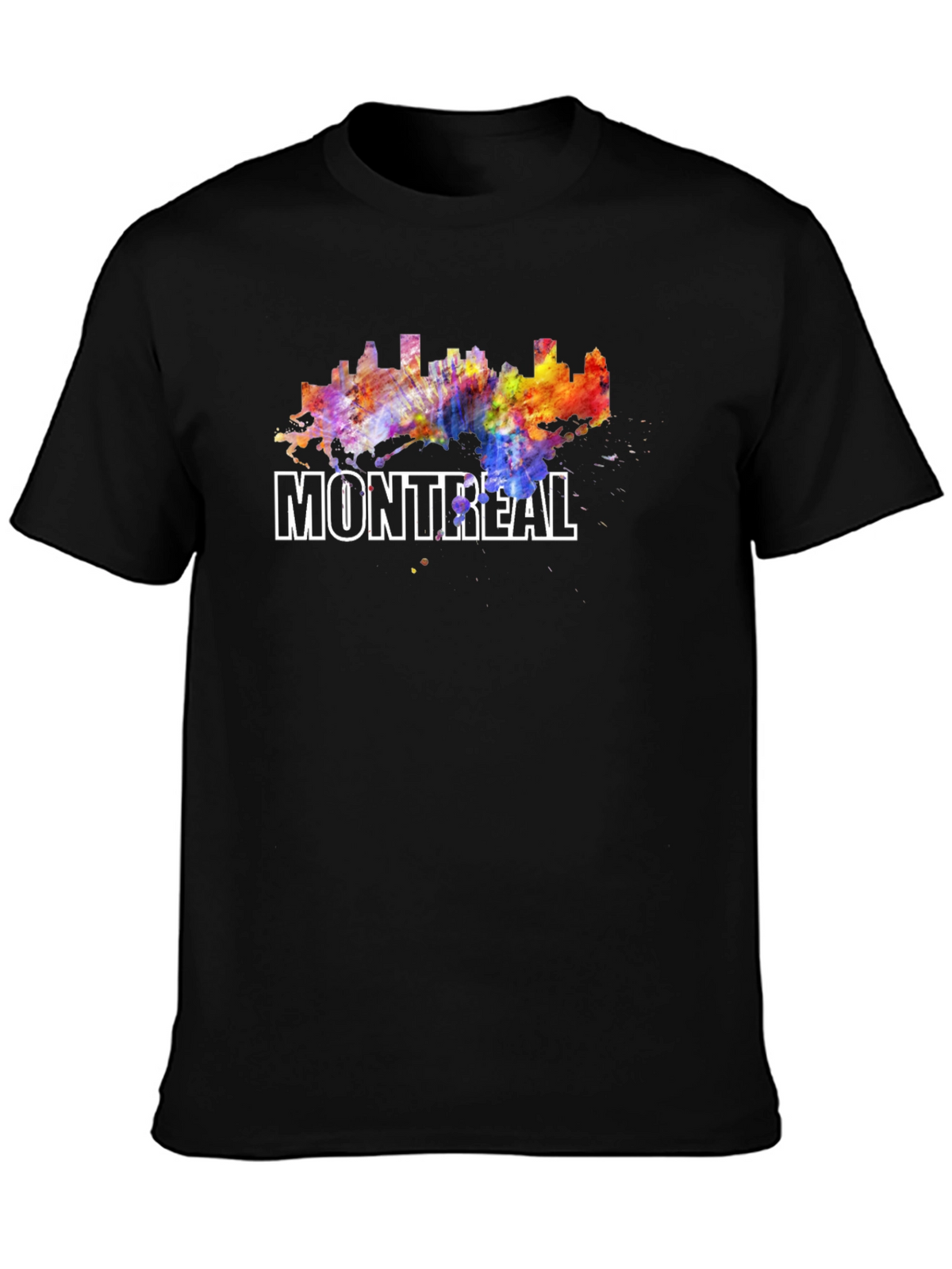 Montreal Skyline Watercolor Graphic T-Shirt