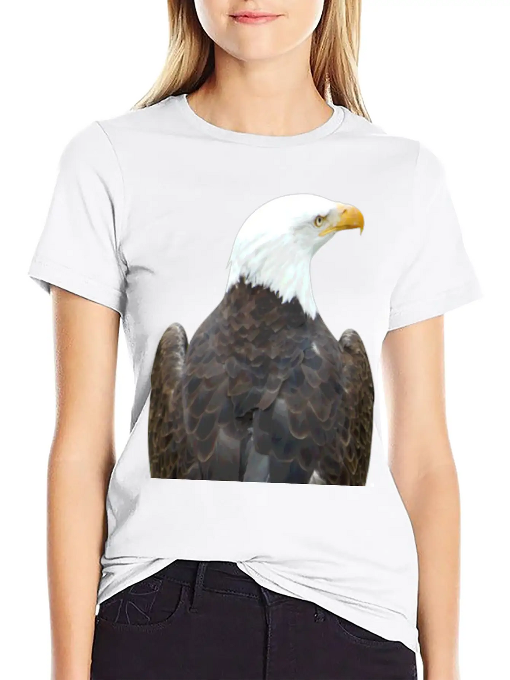 Eagle Behind Falcon Falconer Bald Eagle Relaxed Everyday Tee – Lightweight And Durable Cotton