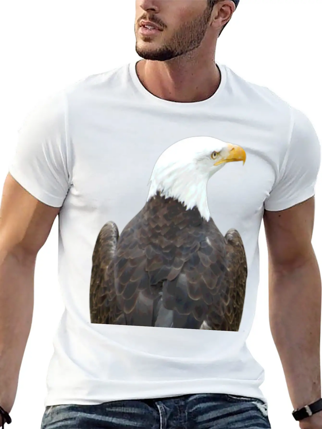 Eagle Behind Falcon Falconer Bald Eagle Relaxed Everyday Tee – Lightweight And Durable Cotton