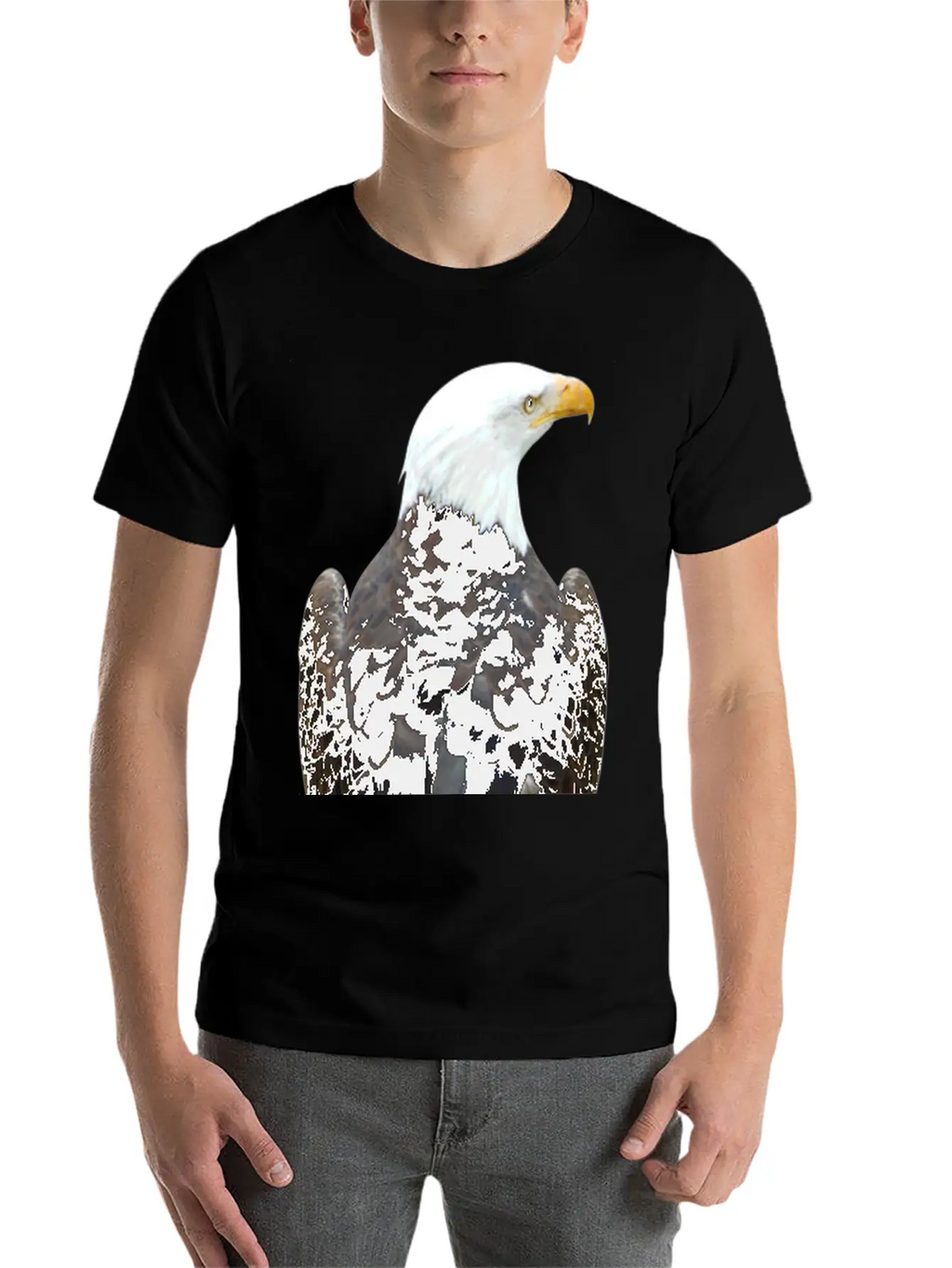 Eagle Behind Falcon Falconer Bald Eagle Relaxed Everyday Tee – Lightweight And Durable Cotton